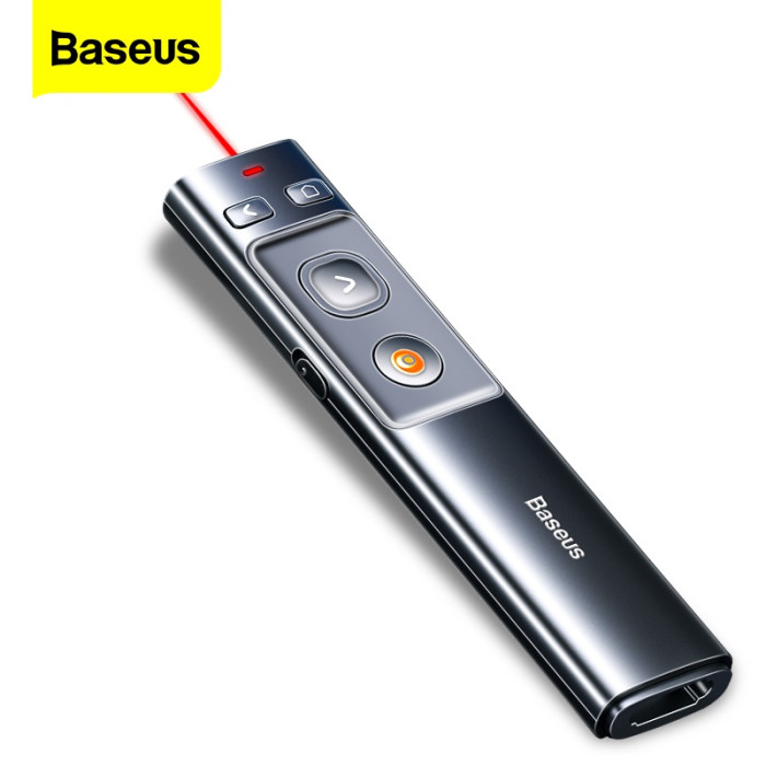 Bút Laser trình chiếu Baseus Orange Dot Wireless Presenter cho Laptop/ Macbook