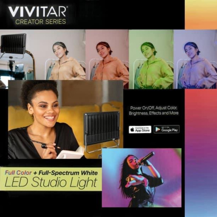 Đèn Led Livestream Studio điều khiển qua App hãng Vivistar ( Mỹ )