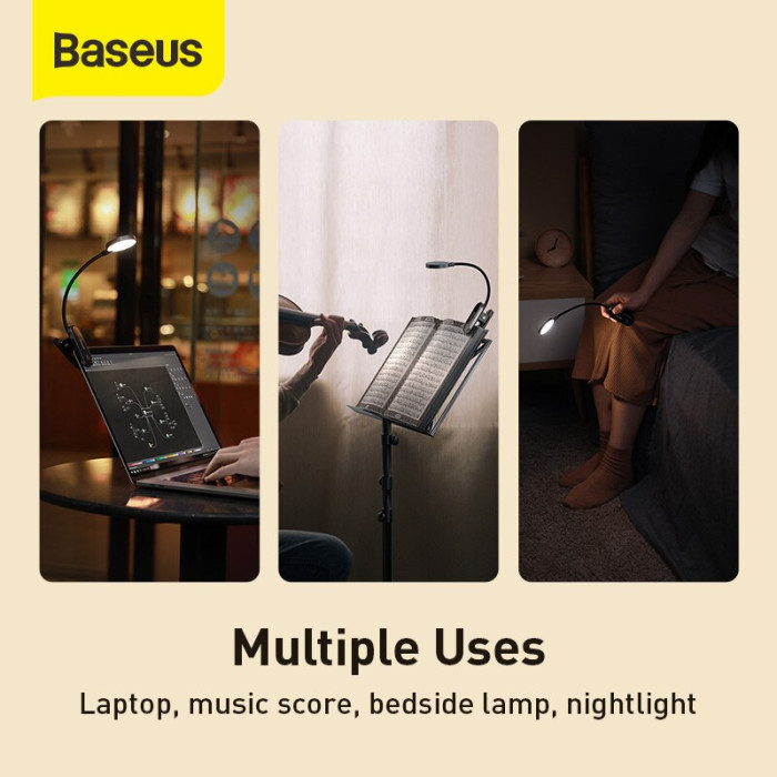 Đèn kẹp đọc sách mini Baseus Comfort Reading Mini Clip Lamp