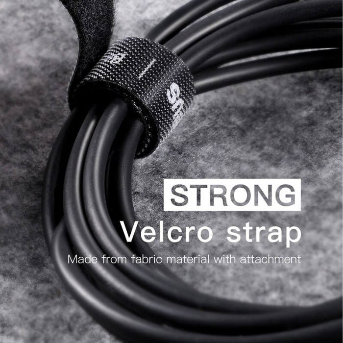 Dây Velcro (dán/ xé) dùng cố định cáp Baseus Rainbow Circle Velcro Straps 3m
