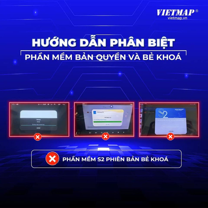 Phần mềm Vietmap S2 dẫn đường chuyên dụng cho ô tô