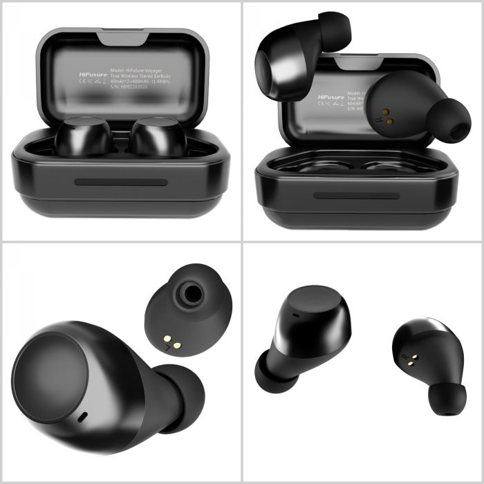 Tai nghe Bluetooth TWS 5.0 HiFuture Voyager Titanium Black