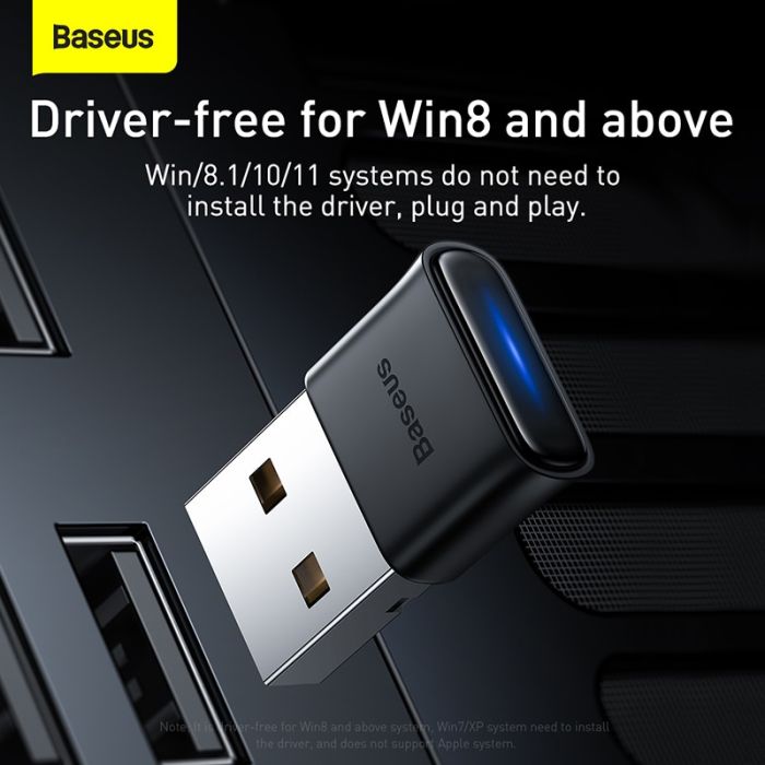 USB Bluetooth tốc độ cao Baseus BA04 Bluetooth Receiver ( Bluetooth CSR 5.0 , 20m, Wireless Audio )