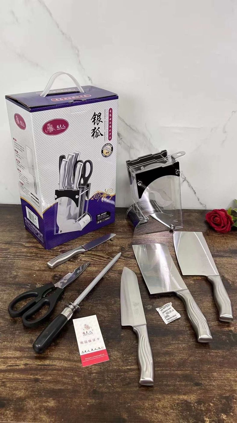 Bộ dao làm bếp XUAN FUREN 7 món XD1207 - có Dao chặt