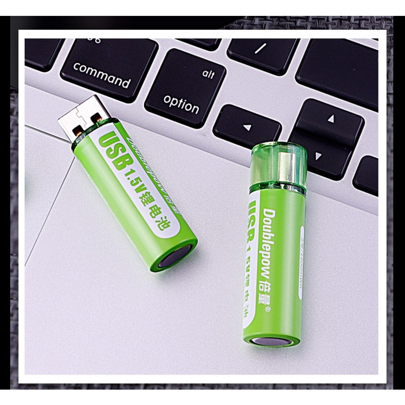 Pin sạc AA 1.5v Lithium cổng USB Doublepow pin tiểu số 5 pin AA sạc 1800mah dùng vĩnh cửu