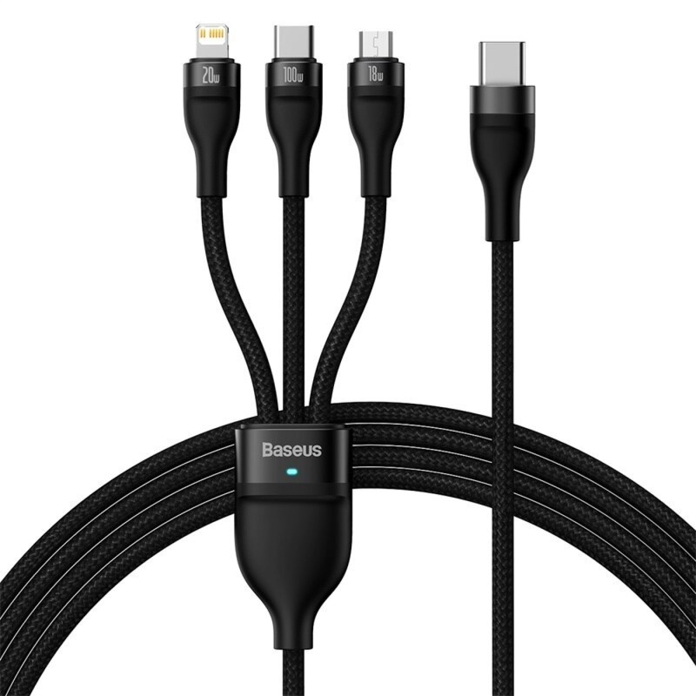 Cáp Sạc Nhanh Đa Năng 3 in 1 Baseus Flash Series Ⅱ One-for-three Fast Charging Cable TypeC to M+L+C