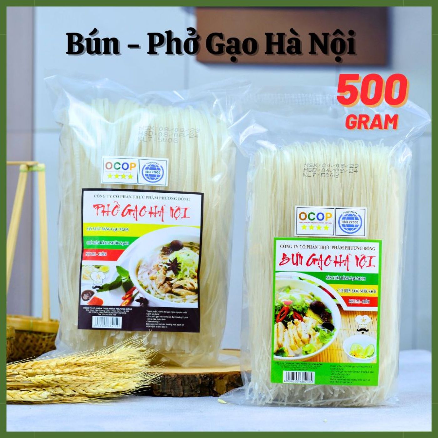 Bún gạo - phở gạo Hà Nội cao cấp Phương Đông 500G