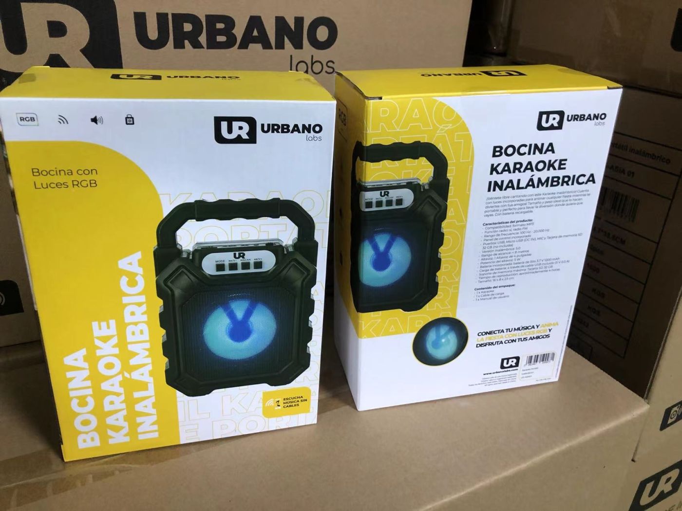 Loa Bluetooth xách tay hãng URBANO ( Tây Ban Nha ) - 10w có đèn led