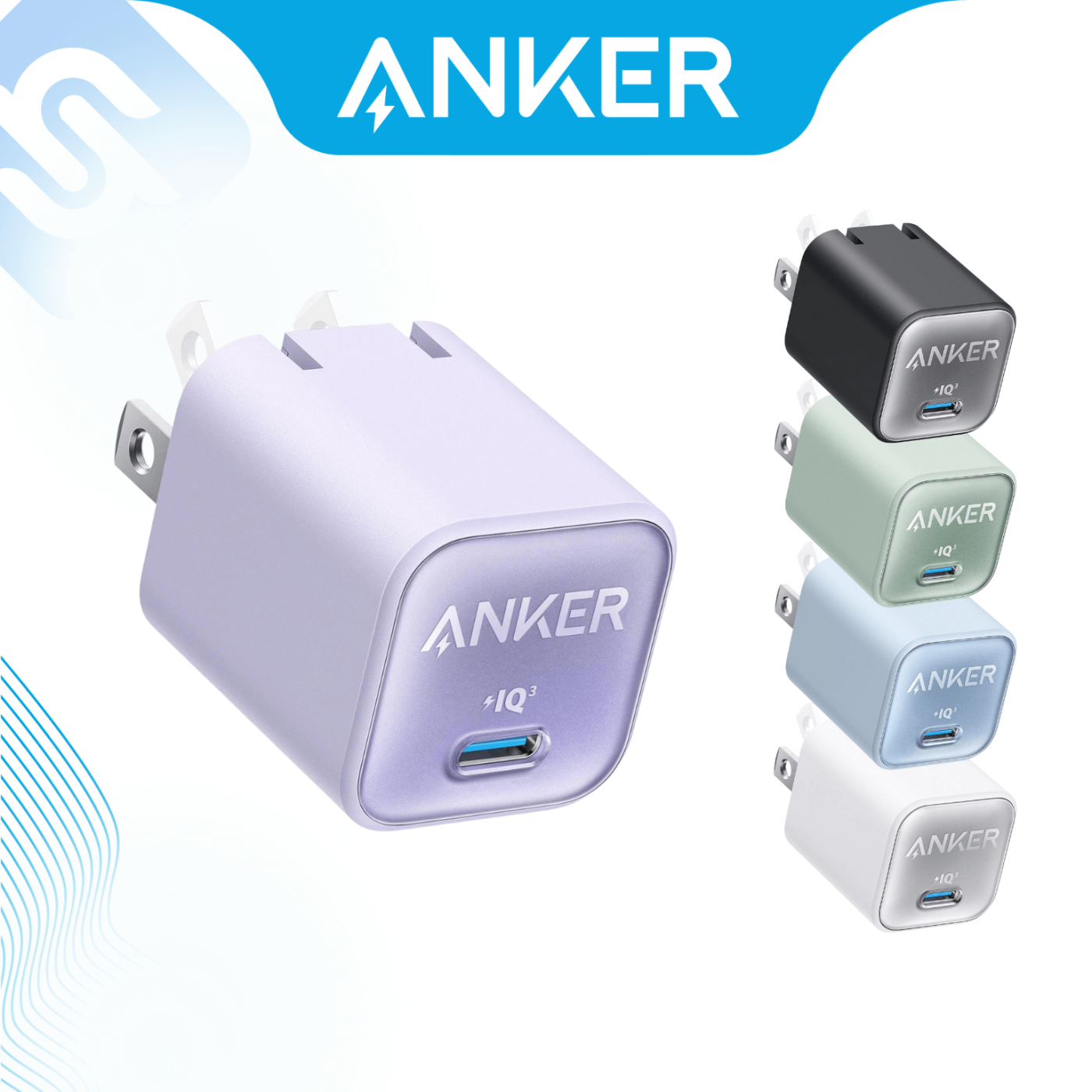 Sạc ANKER 511 Nano 30W 1 cổng USB-C PiQ 3.0 tương thích PD - A2147 - Mới 100% - Chính hãng AnkerVN