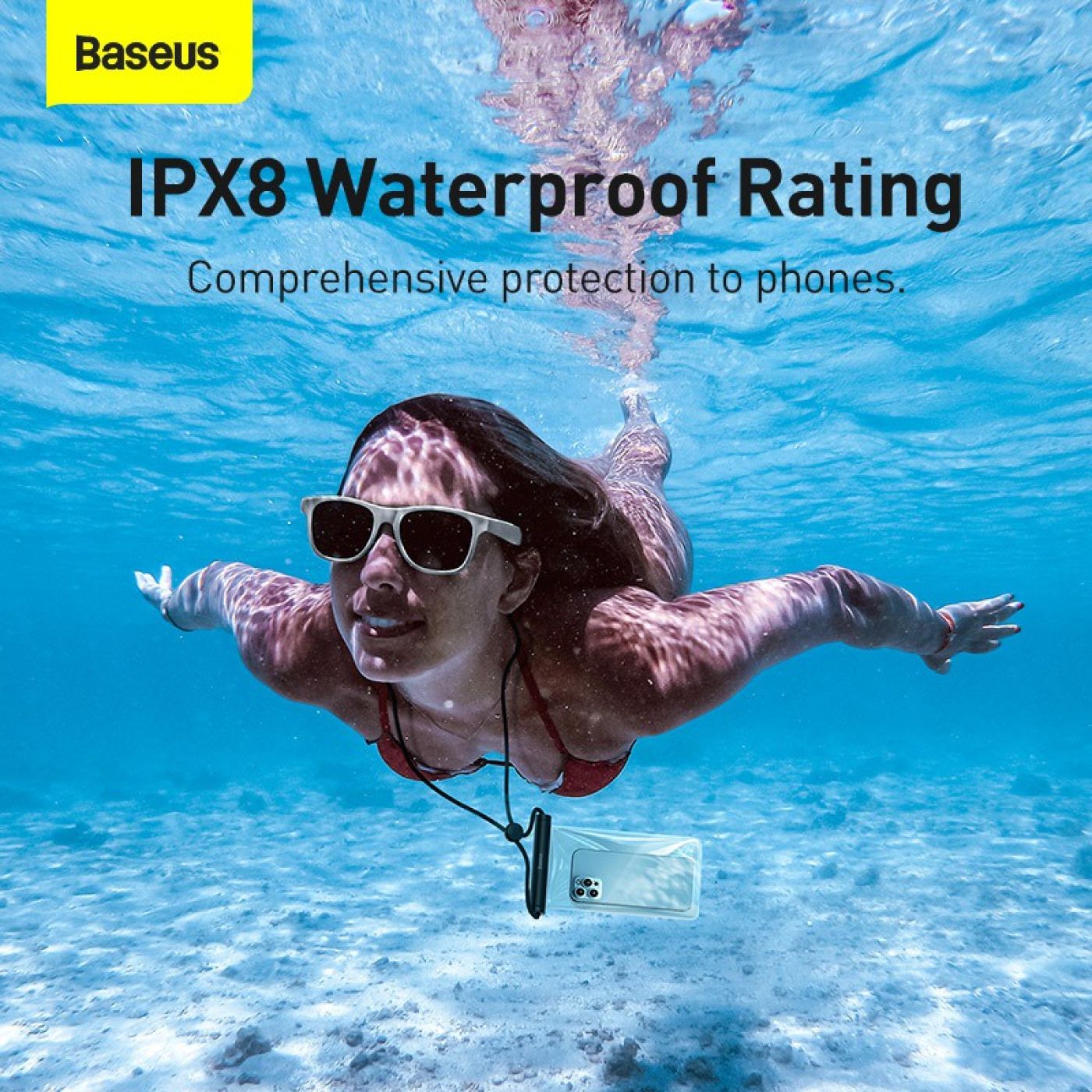 Túi Chống Nước Điện Thoại Baseus Cylinder Slide-cover Waterproof Bag Pro IPX8