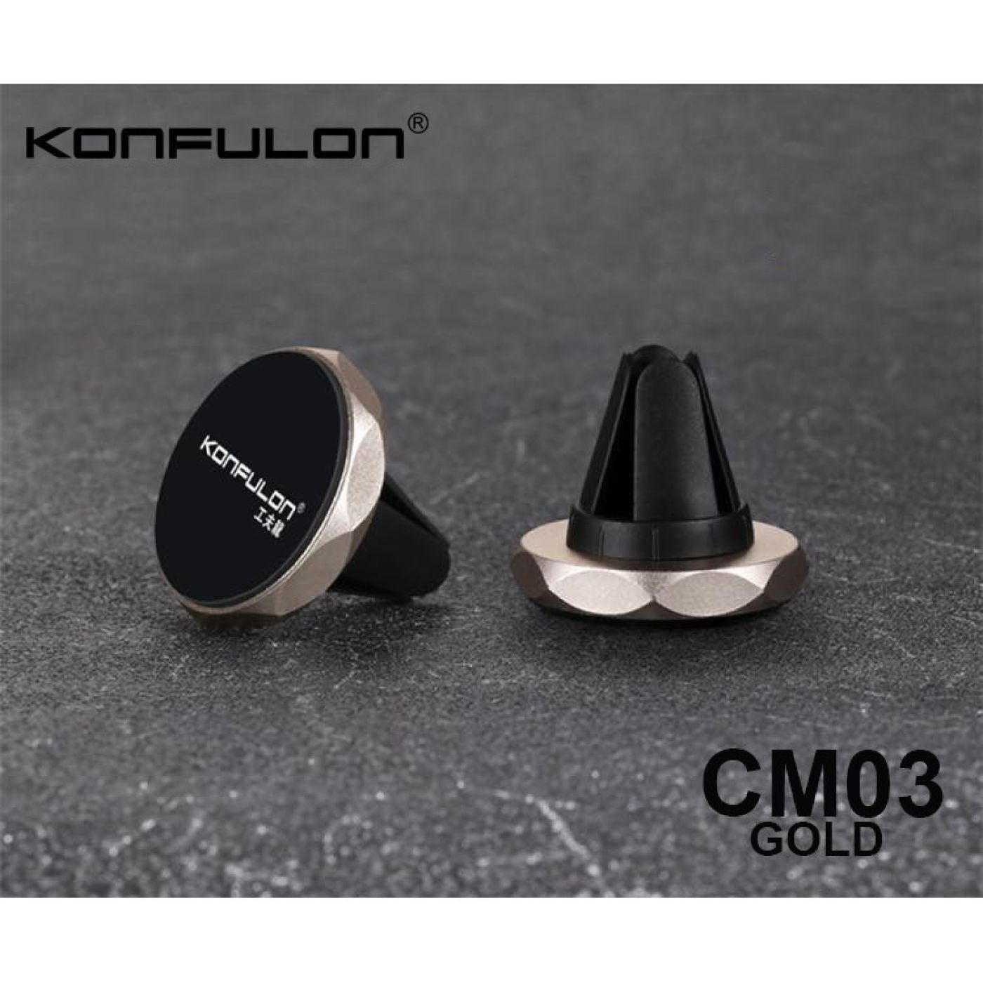 Đế gắn điện thoại nam châm Konfulon CM03 trên ô tô