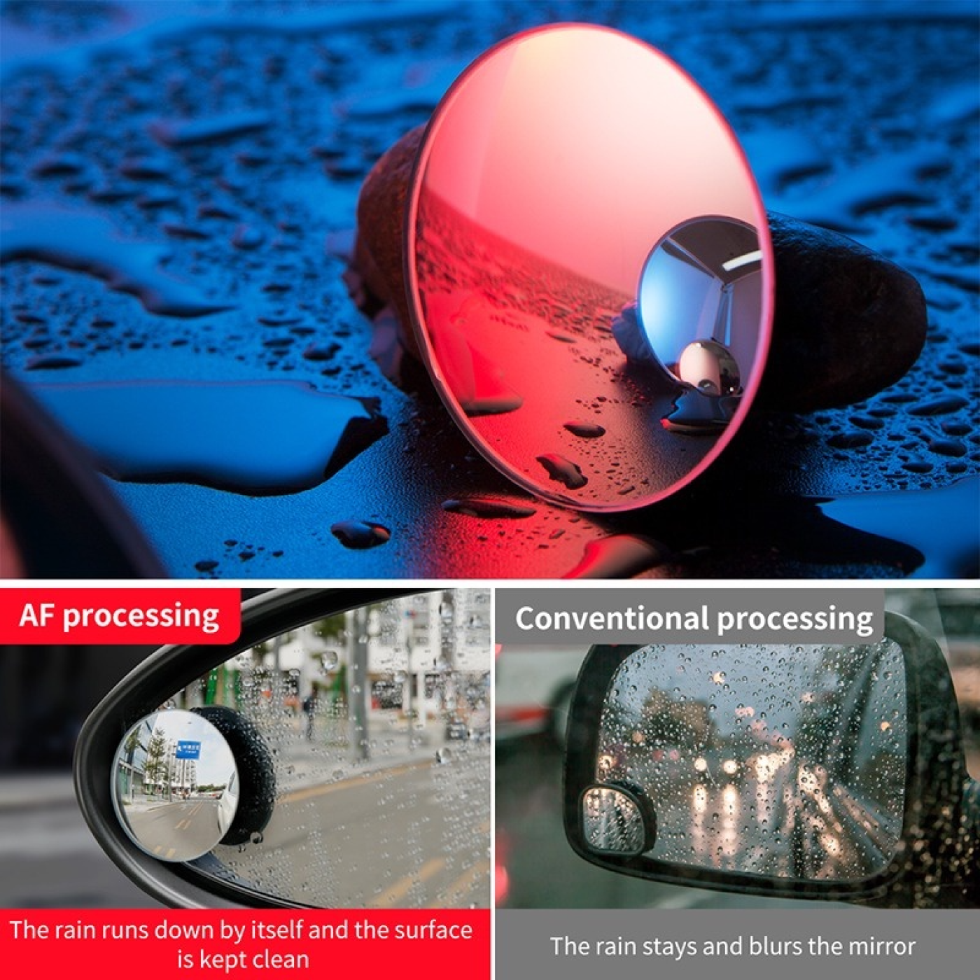Gương cầu lồi mở rộng góc nhìn, chống điểm mù cho xe hơi Baseus Blind Spot Rearview Mirrors