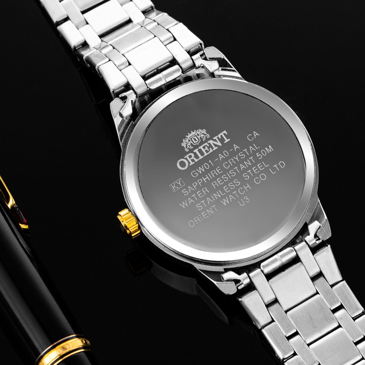 Đồng hồ nam Orient GW1 fake chạy pin máy nhật