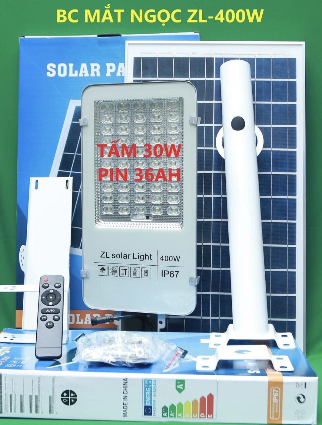Đèn năng lượng mặt trời BC-MẮT NGỌC ZL-400W
