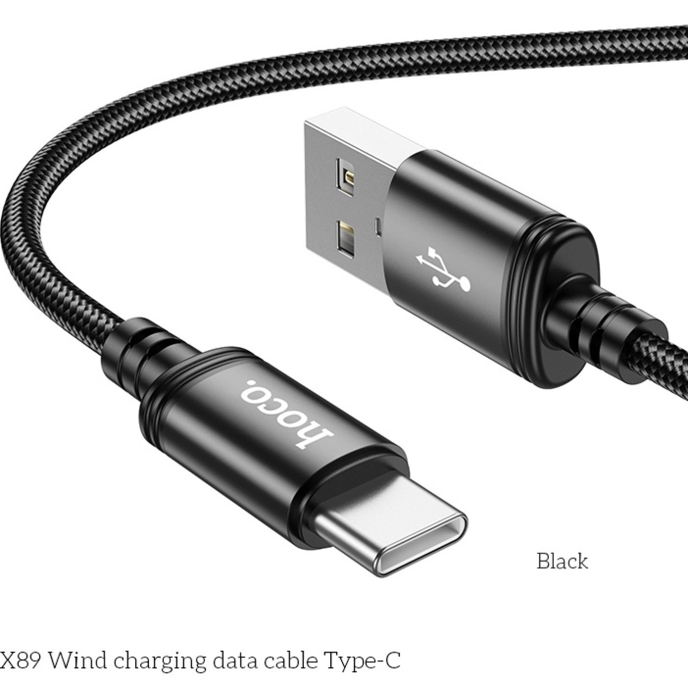 Cáp sạc nhanh Hoco X89 cổng USB dây dù chống rối đồng bộ dữ liệu cao cho Smartphone dài 1M