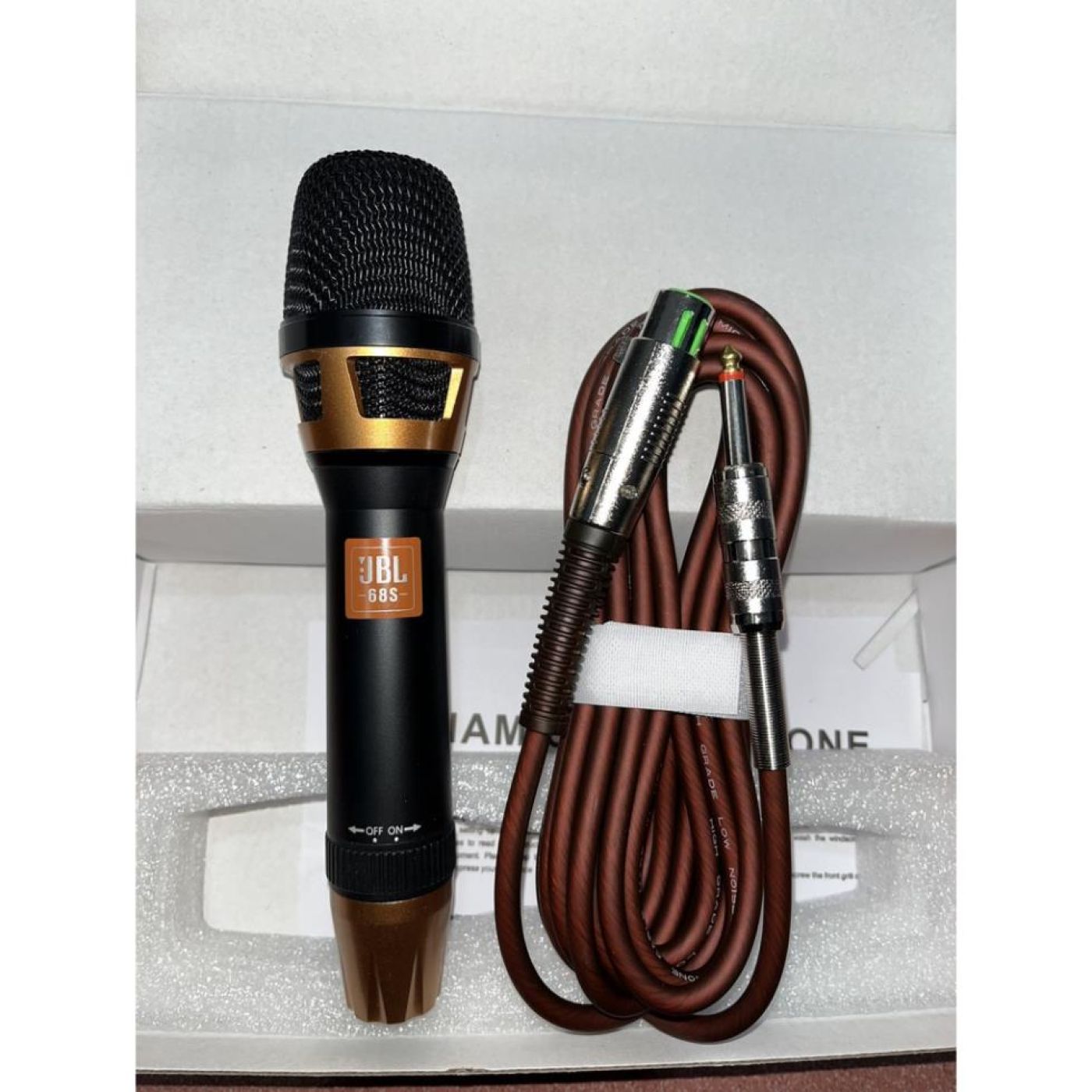 Micro karaoke có dây JBL 68s Hát Cực hay, Đẳng Cấp Bảo Hành 6 Tháng