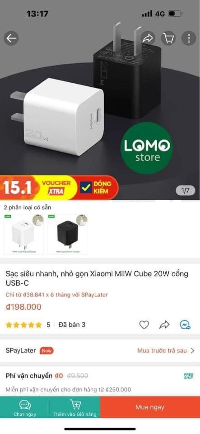 Củ Miiiw 20w công ty con của Xiaomi
