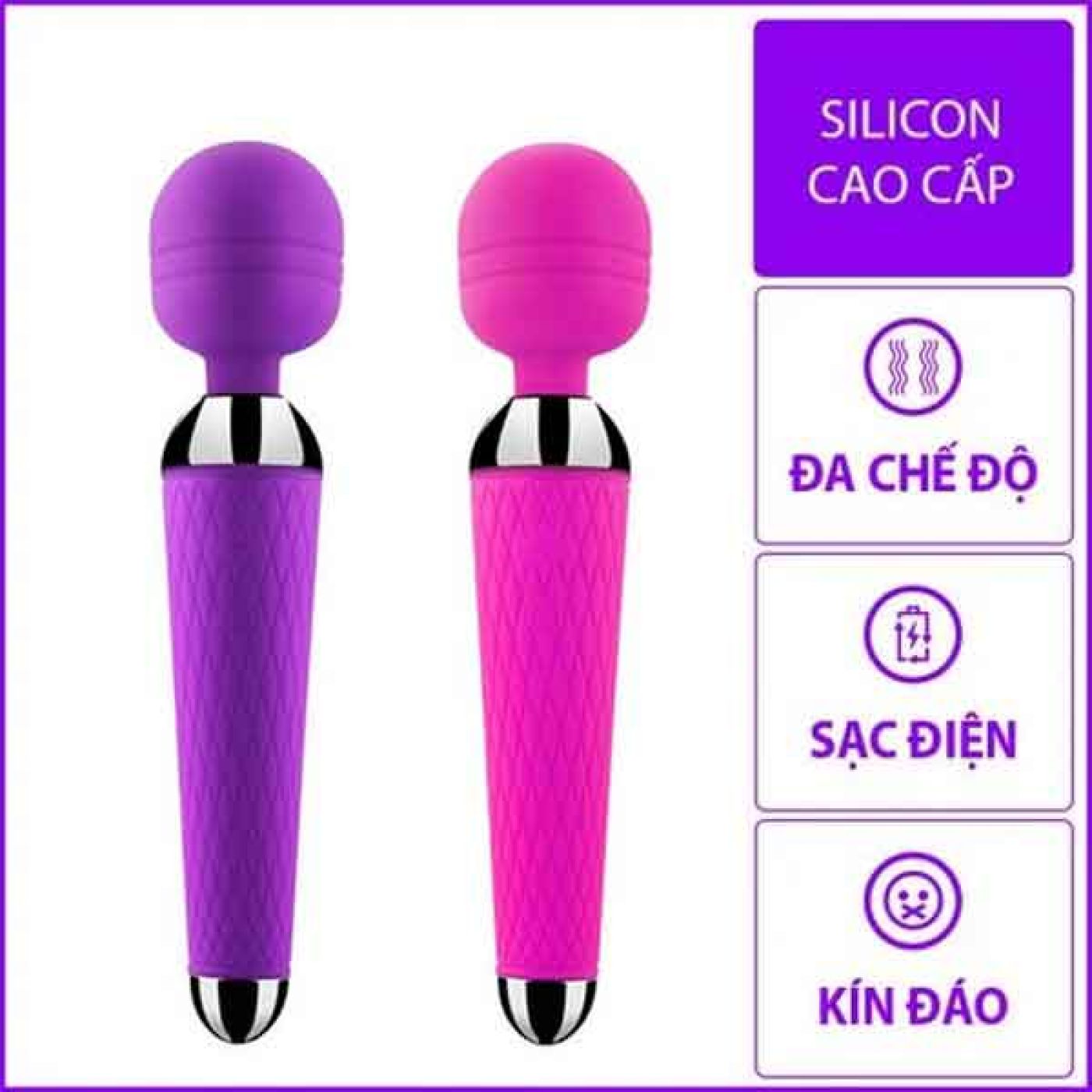 Chày Rung Massage Tình Yêu Đa Năng Sạc USB