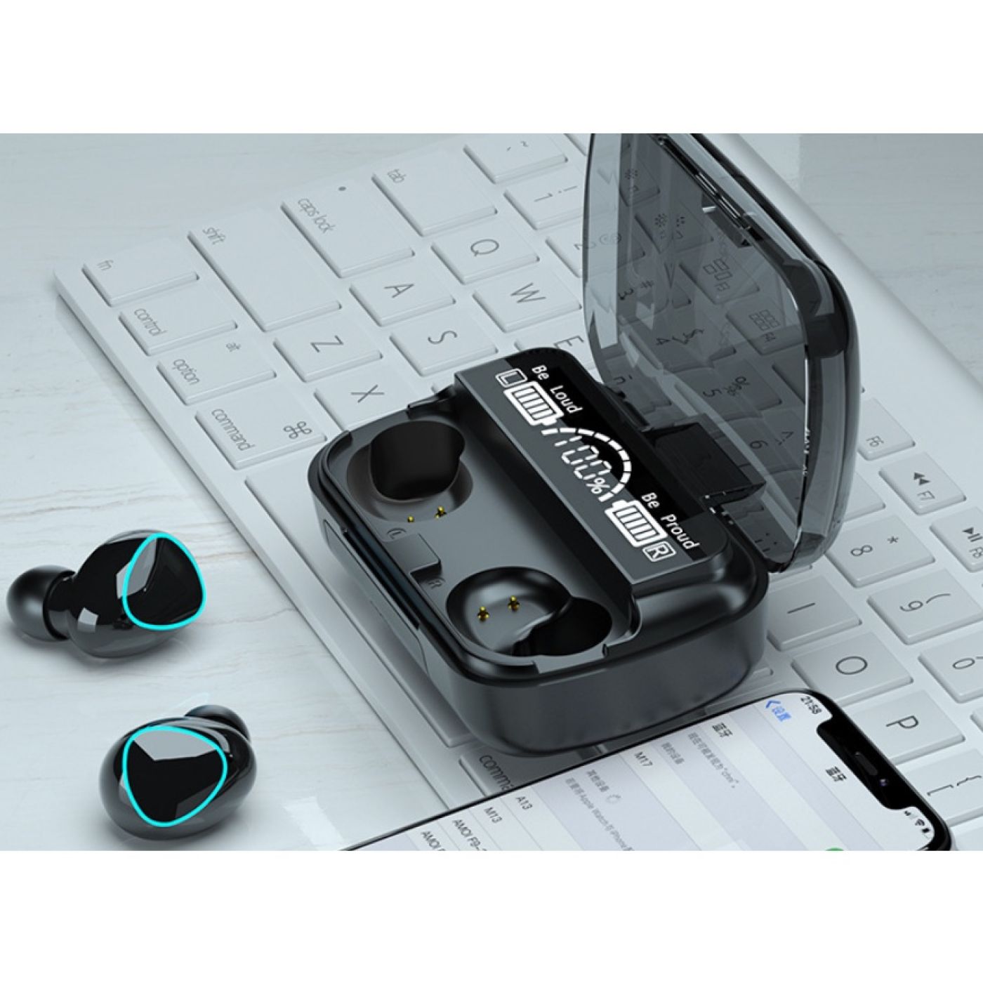 Tai Nghe Bluetooth M10 Bản Pro Nâng Cấp Pin Trâu, Nút Cảm Ứng Tự Động Kết Nối, Chống Nước, Chống Ồn