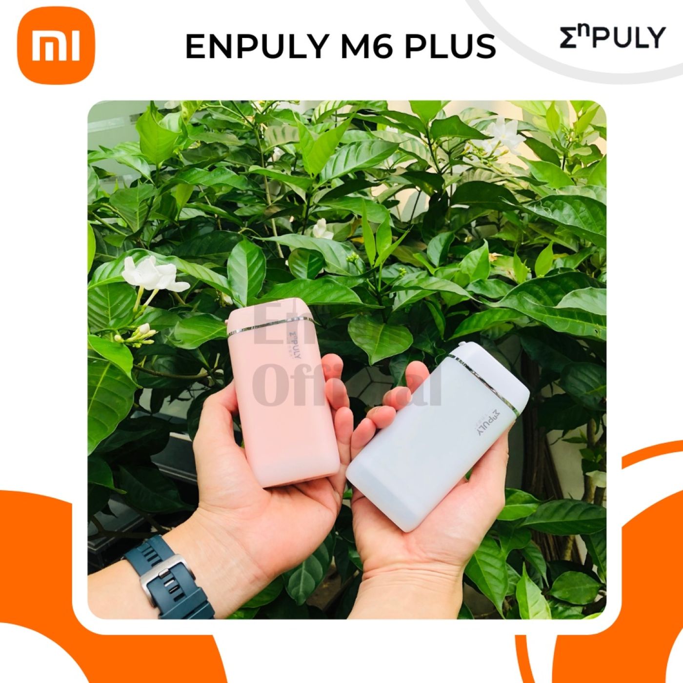 Máy tăm nước Xiaomi Enpuly M6 Plus màu trắng/hồng
