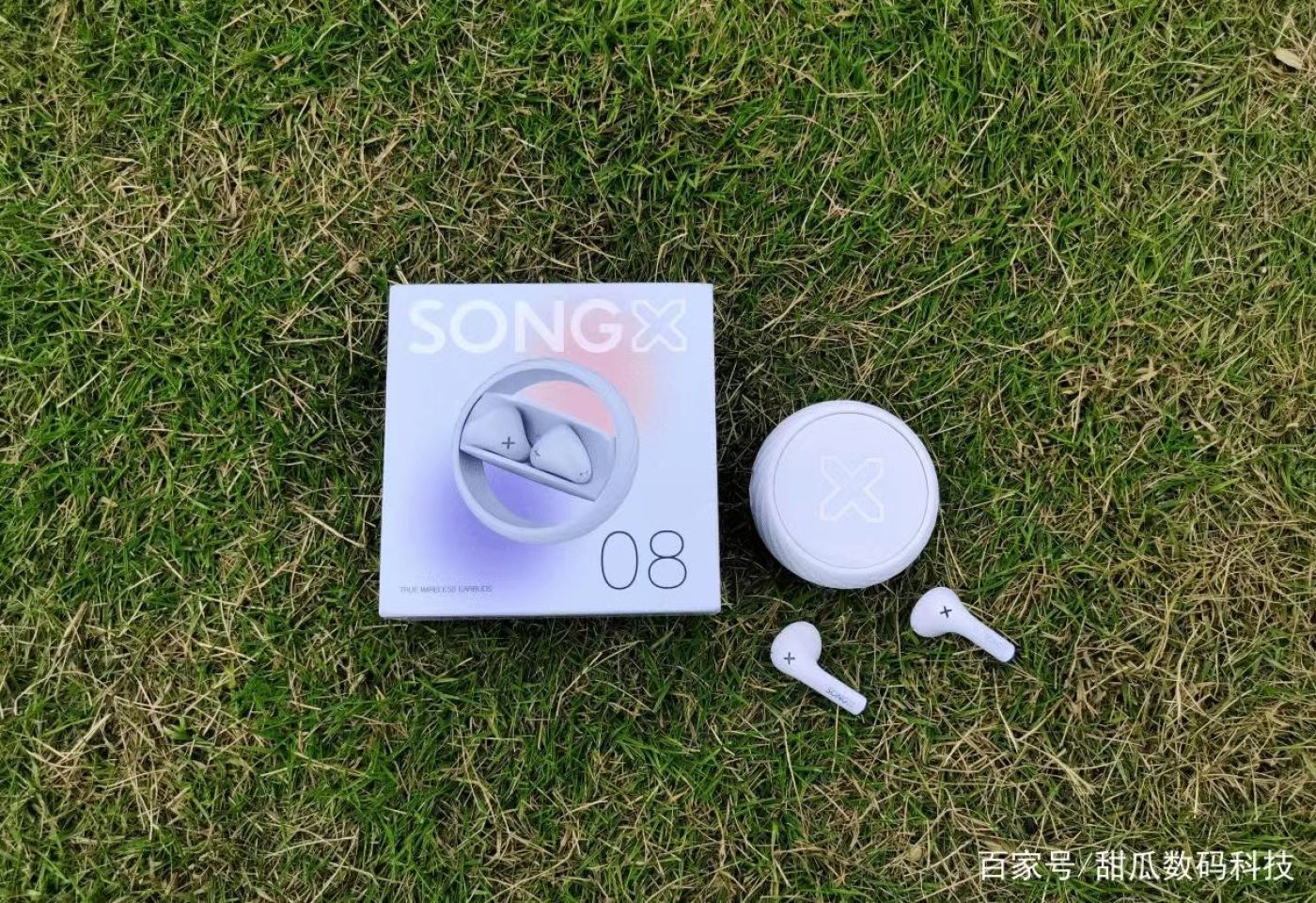 Tai Bluetooth SONGX AIR SX08 TWS X-Bass Chống nước IPX4 , thời gian chờ 25 giờ - Màu đen