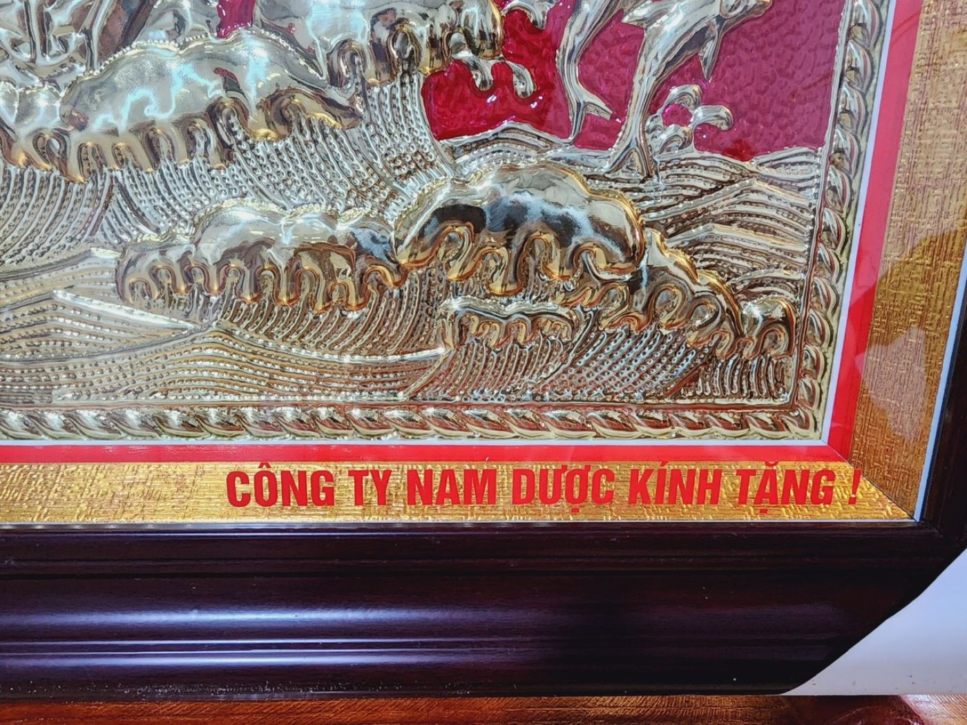 Tranh Thuận Buồm Xuôi Gió Bằng Đồng Kích Thước 50cm x 70cm phong thủy, tranh treo tường