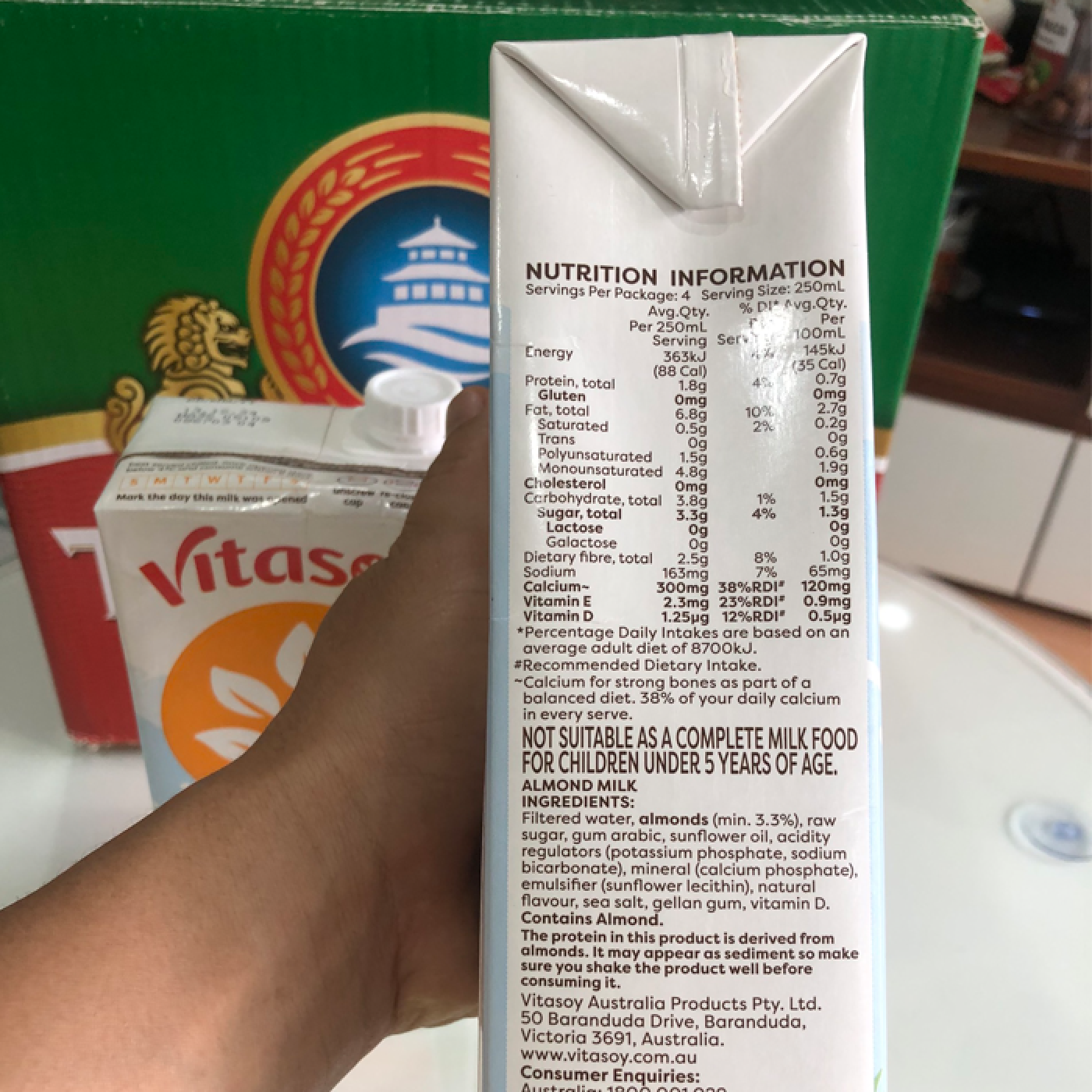 Sữa Hạt Vitasoy Nhập Khẩu Australia Hộp 1 Lít.