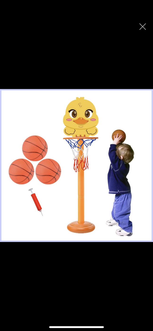 Cây chơi bóng rổ di động cho bé, tuỳ chỉnh lên tới 130cm