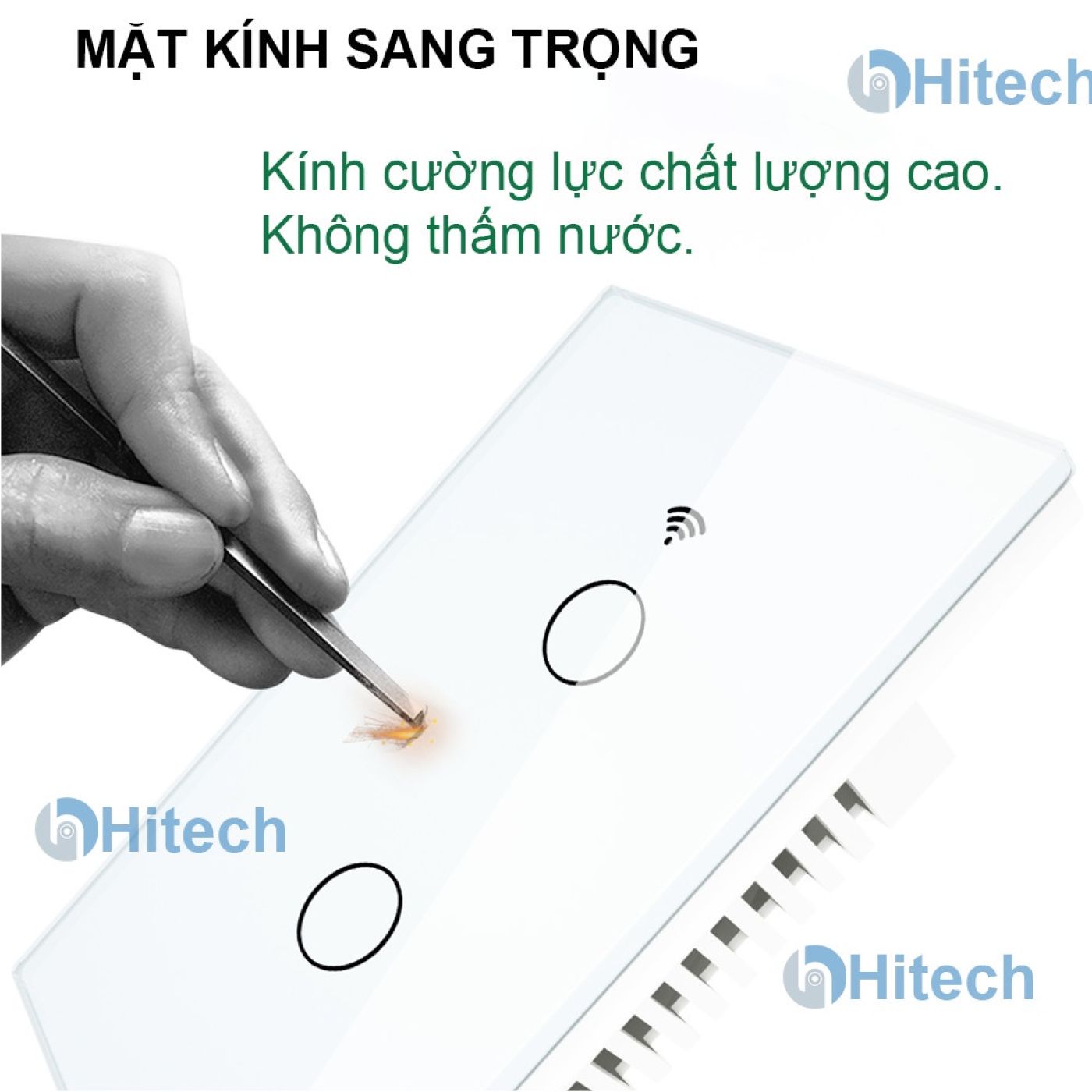 Công tắc Onhomz wifi thông minh điều khiển từ xa qua internet 2 nút