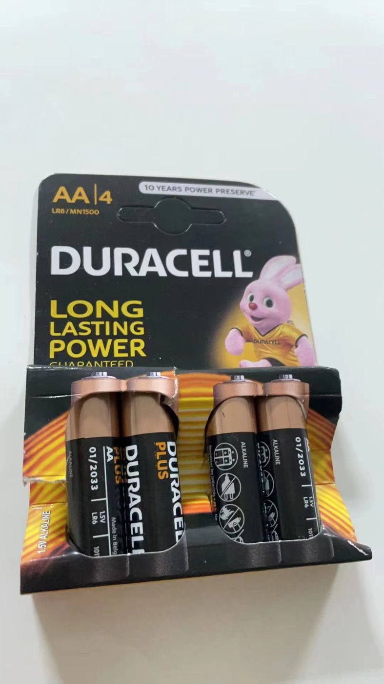Vỉ 4 viên Pin tiểu AA chính hãng Duracell Plus dung lượng cao , pin Alkaline