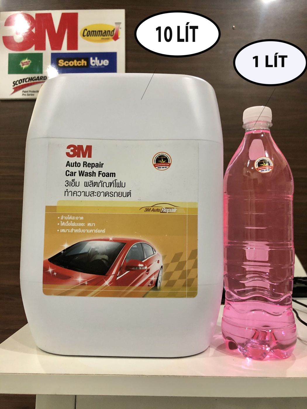 Nước rửa xe 3M Auto Repair Car Wash Foam ( có chạm )chai bán lẻ 1 lít Hàng Chính Hãng