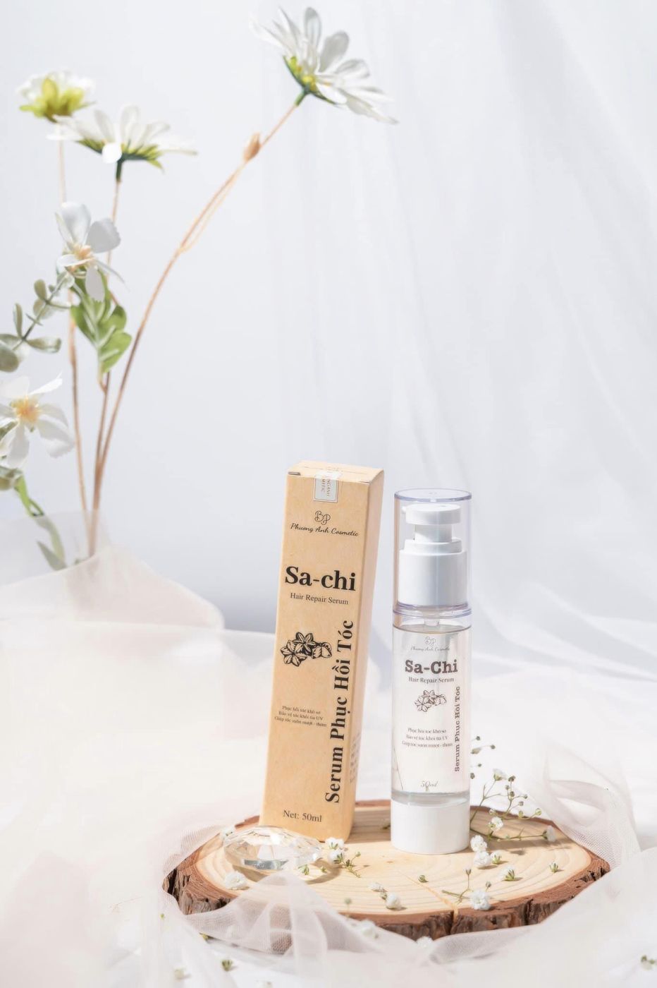 Serum Dưỡng Phục Hồi Tóc Chắc Khỏe Sachi Hair Repair Serum 50ml [Phương Anh Cosmetic]