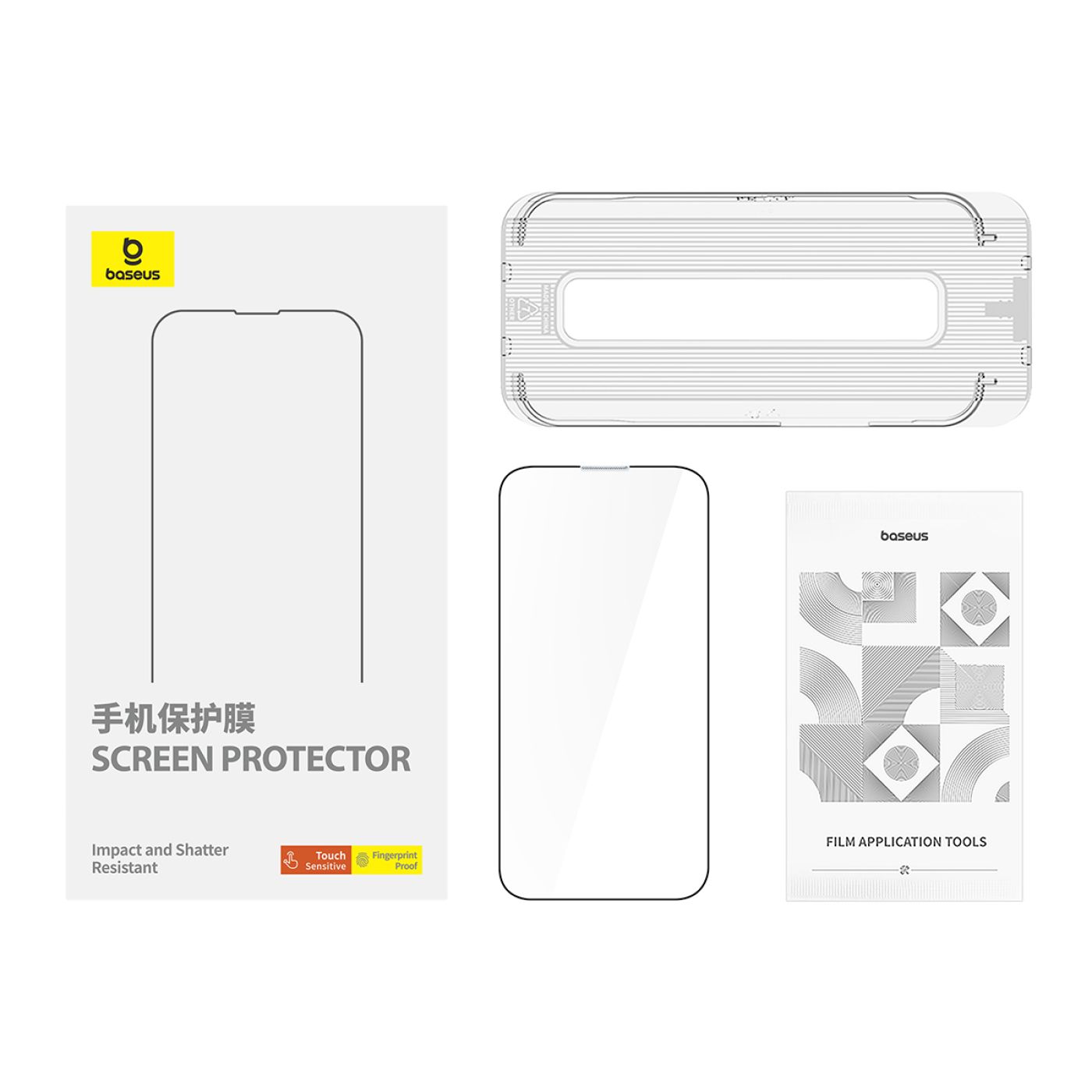 Cường Lực Chống Nhìn Trộm Baseus Corning Series Full-Coverage Privacy Protection Tempered Glass