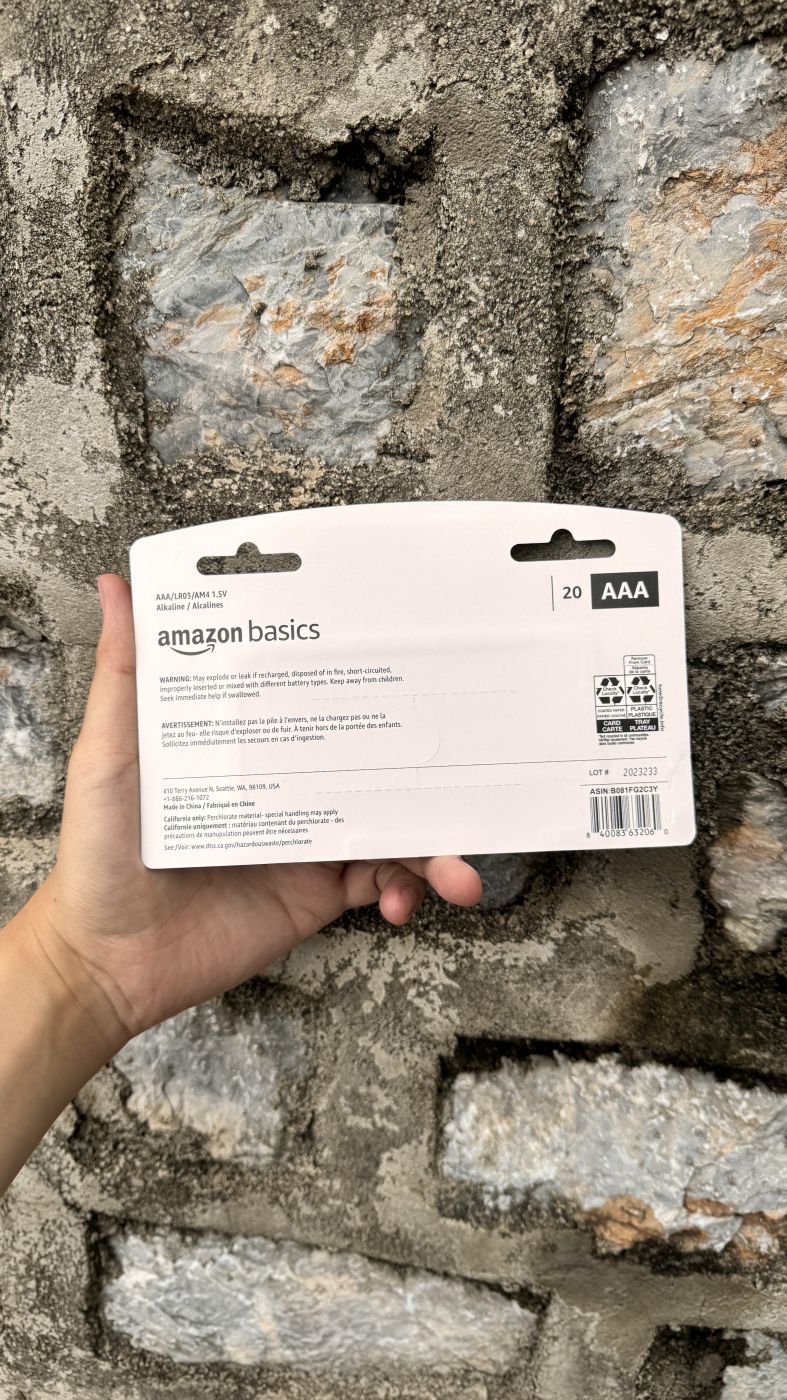 1v Pin AA Alkaline hàng Amazon Basics