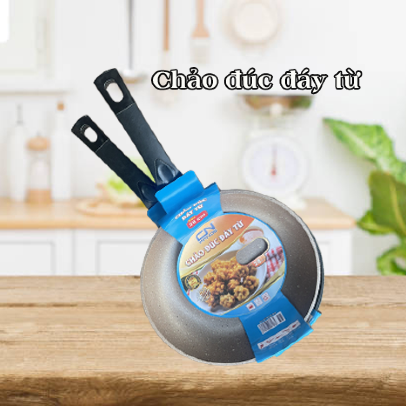 Chảo chống dính Đáy Từ vân đá