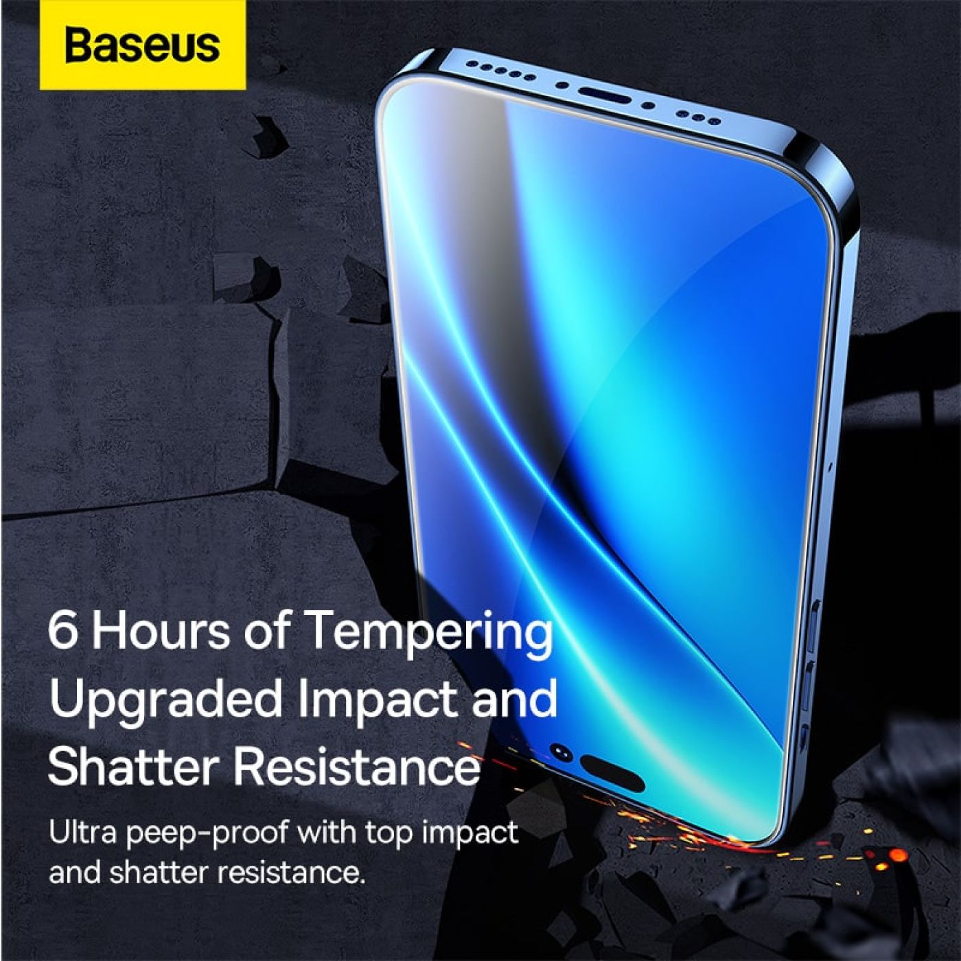 Cường Lực Chống Nhìn Trộm All-glass Crystal Peep-proof Tempered Glass Film (Cellular Dust-proof)