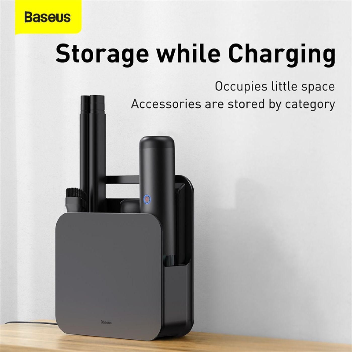Máy hút bụi cầm tay mini Baseus H5 Home Use Vacuum Cleaner Dark Space Black