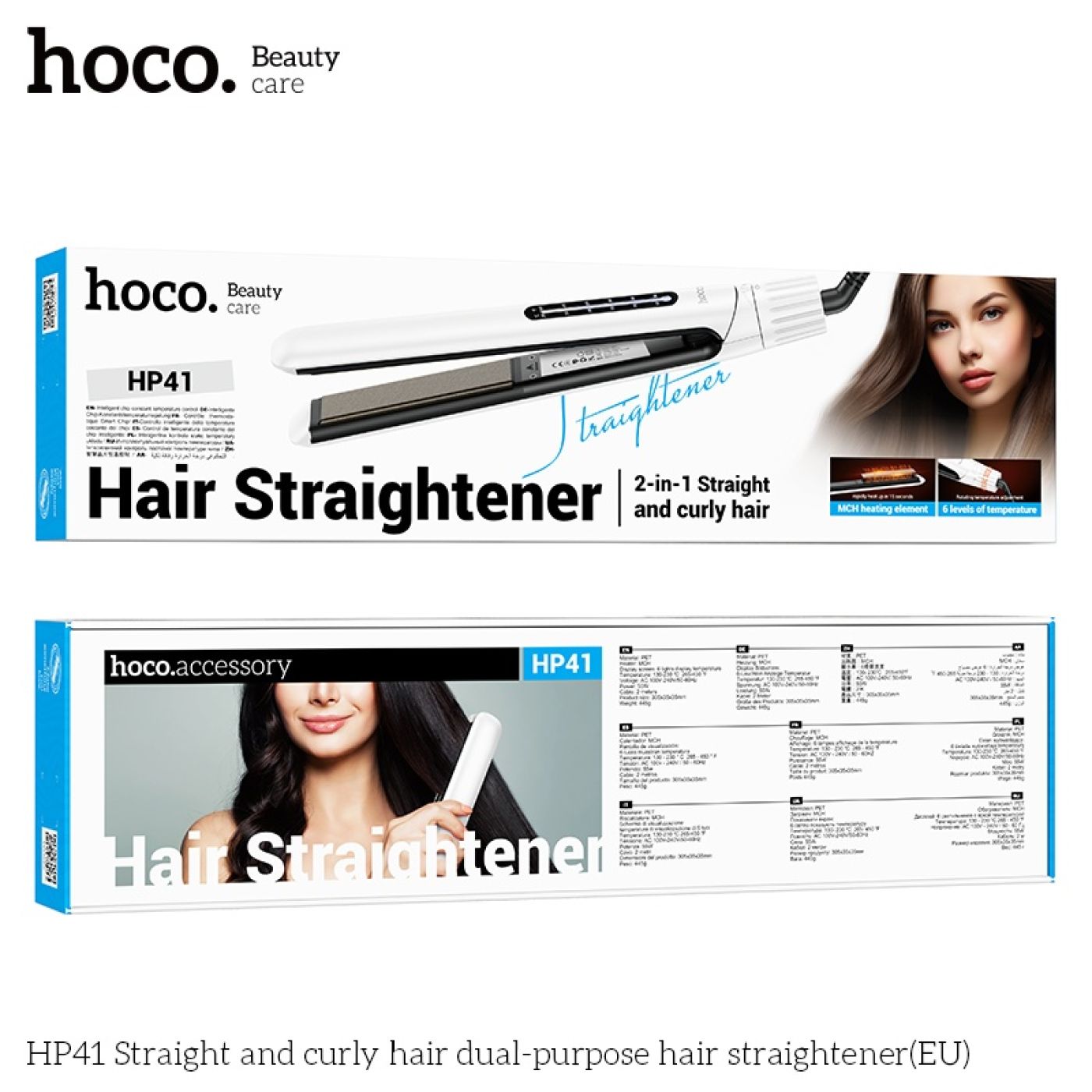 Máy duỗi tóc và làm xoăn tóc 2 trong 1 Hoco HP41