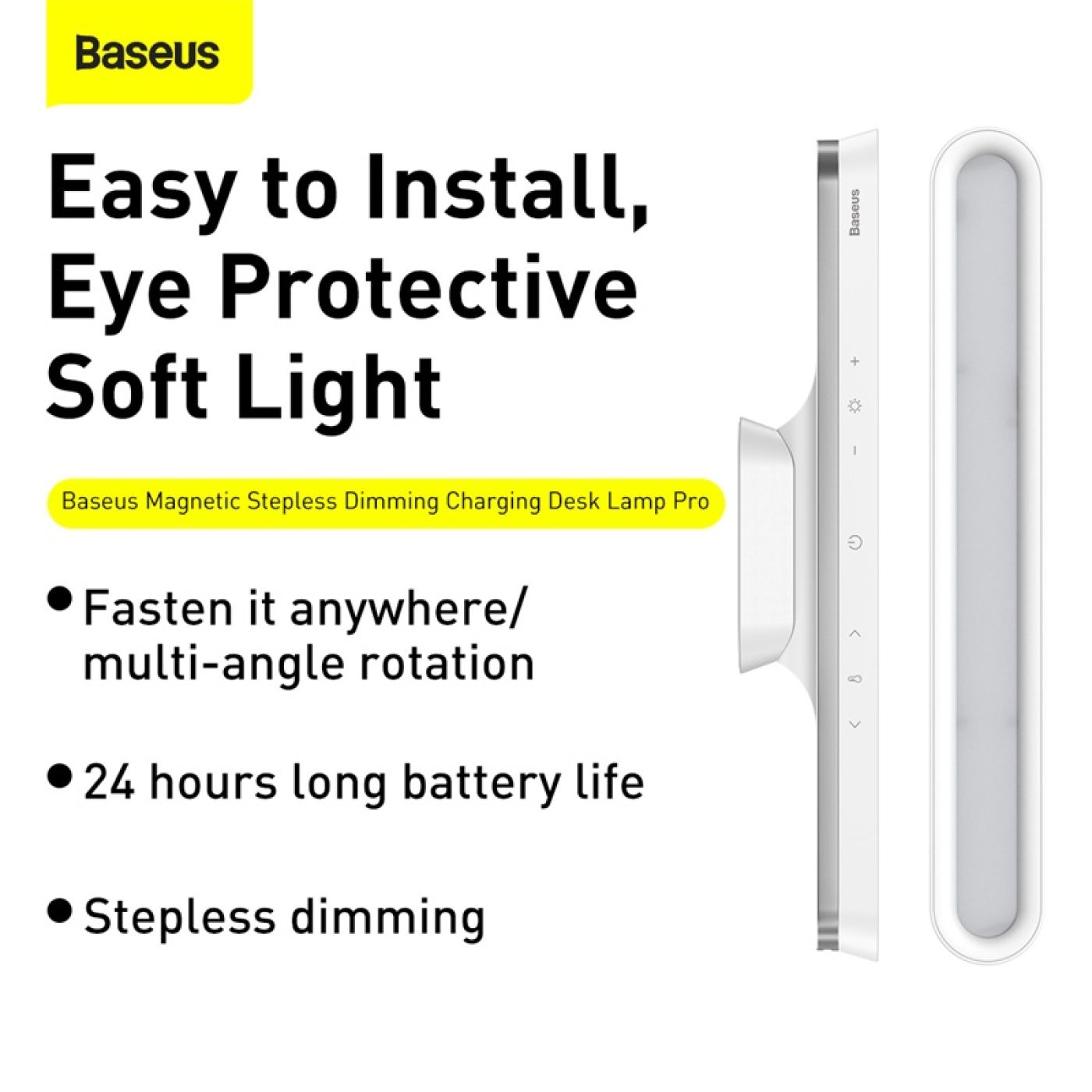 Đèn treo đế hít nam châm, chống mỏi mắt Baseus Magnetic Stepless Dimming Charging Desk Lamp Pro