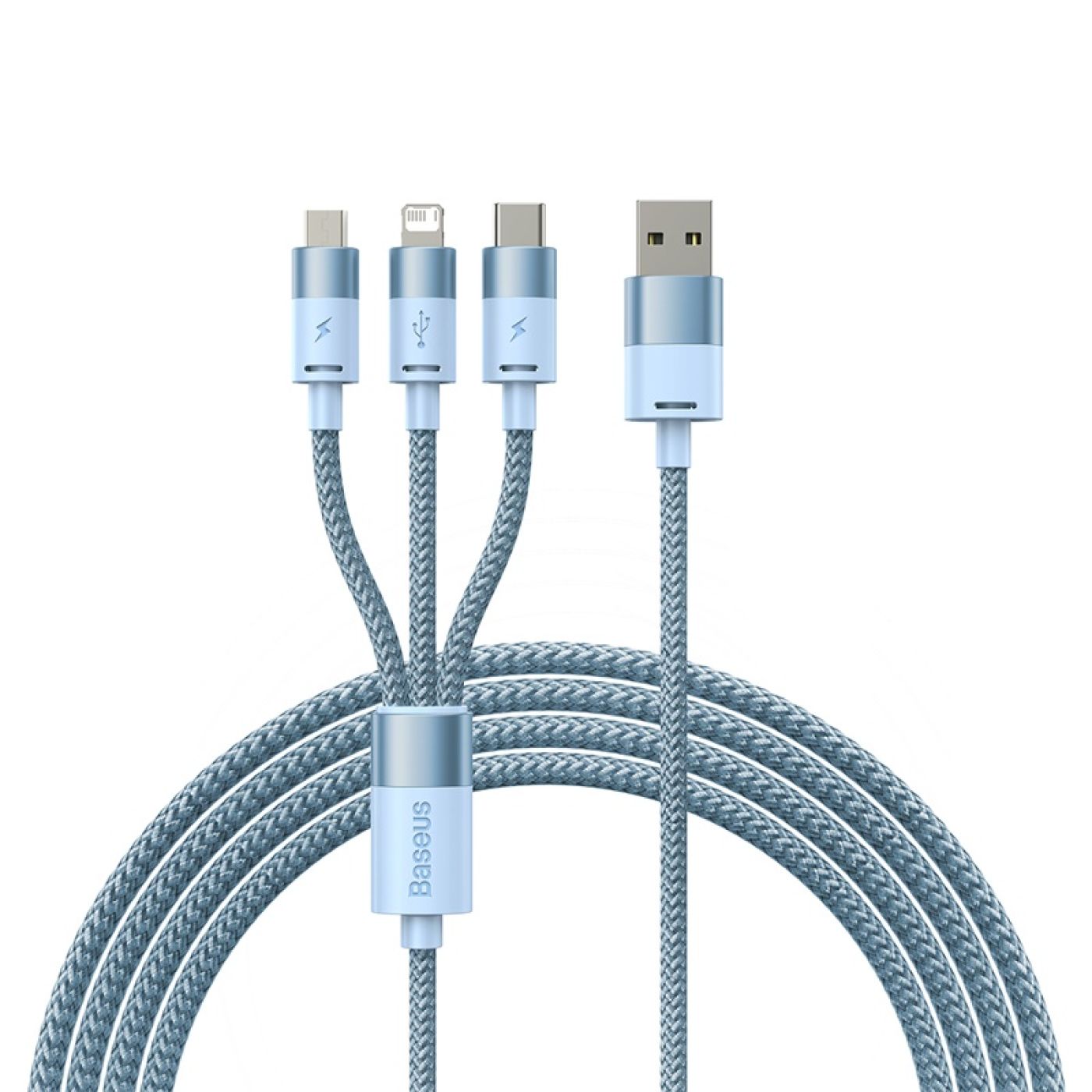 Cáp sạc nhiều đầu Baseus StarSpeed 1-for-3 Fast Charging Data Cable USB to M+L+C 3.5A 1.2m
