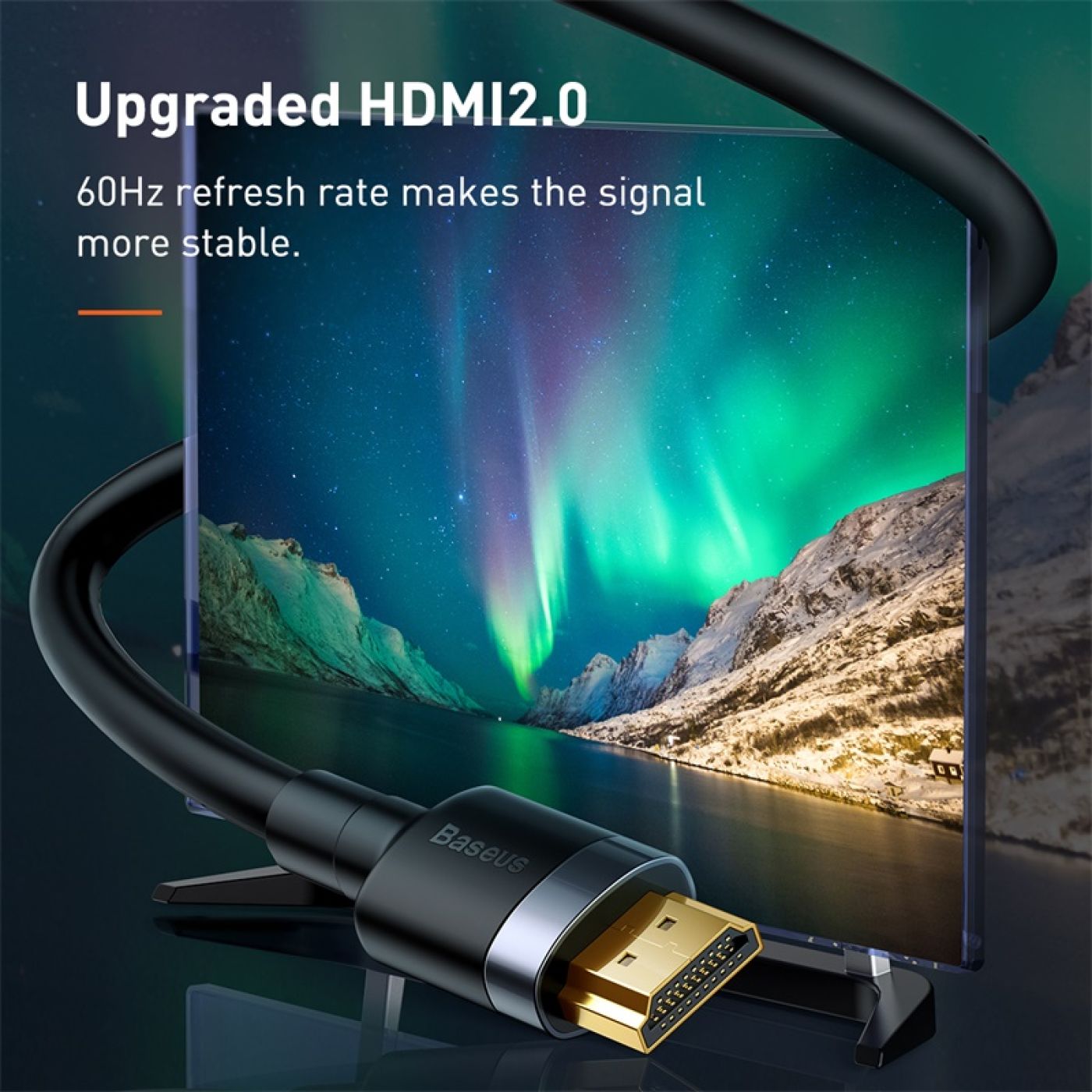 Cáp HDMI 2.0 siêu bền Baseus Cafule HDMI Cable