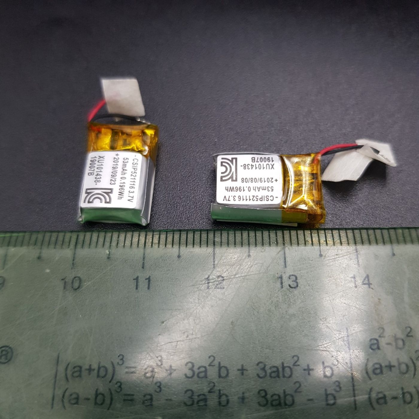 Pin sạc 3.7V 53mAh 16x11MM Dày 5.2MM