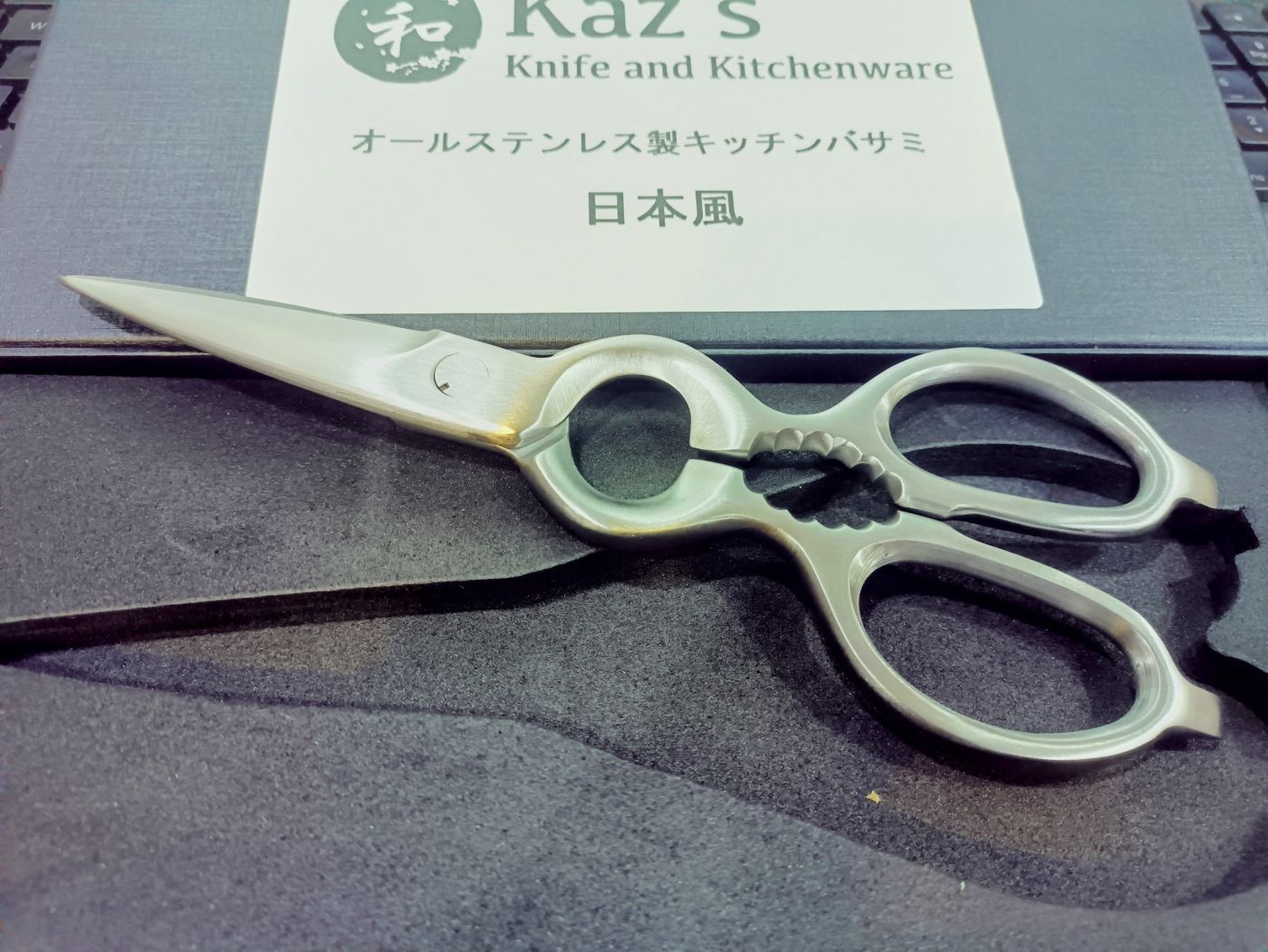 Kéo đa năng KAZ's - Japan thép không gỉ nguyên khối, có thể tháo rời