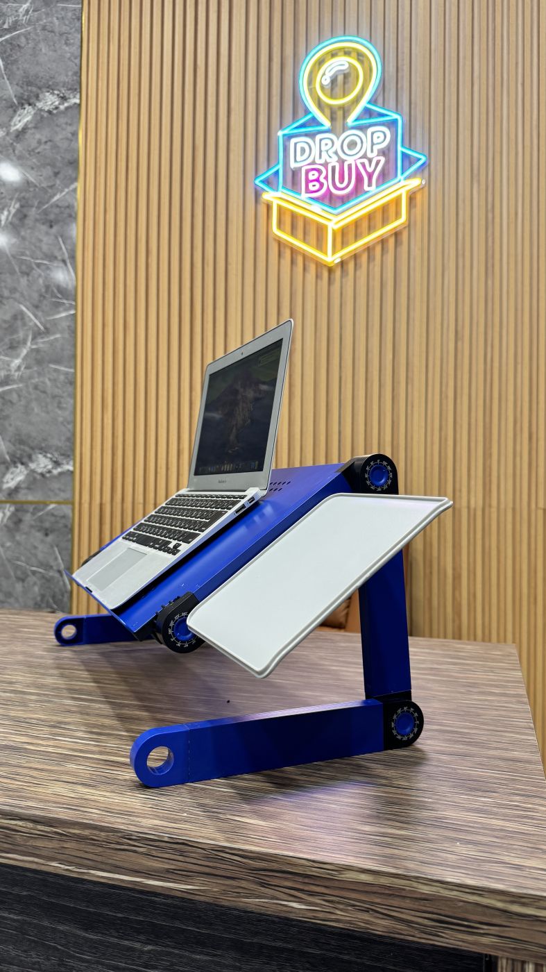Bàn laptop di động RAINBEAN ( hàng Amazon ) , kèm bàn kê chuột , có thể gập gọn