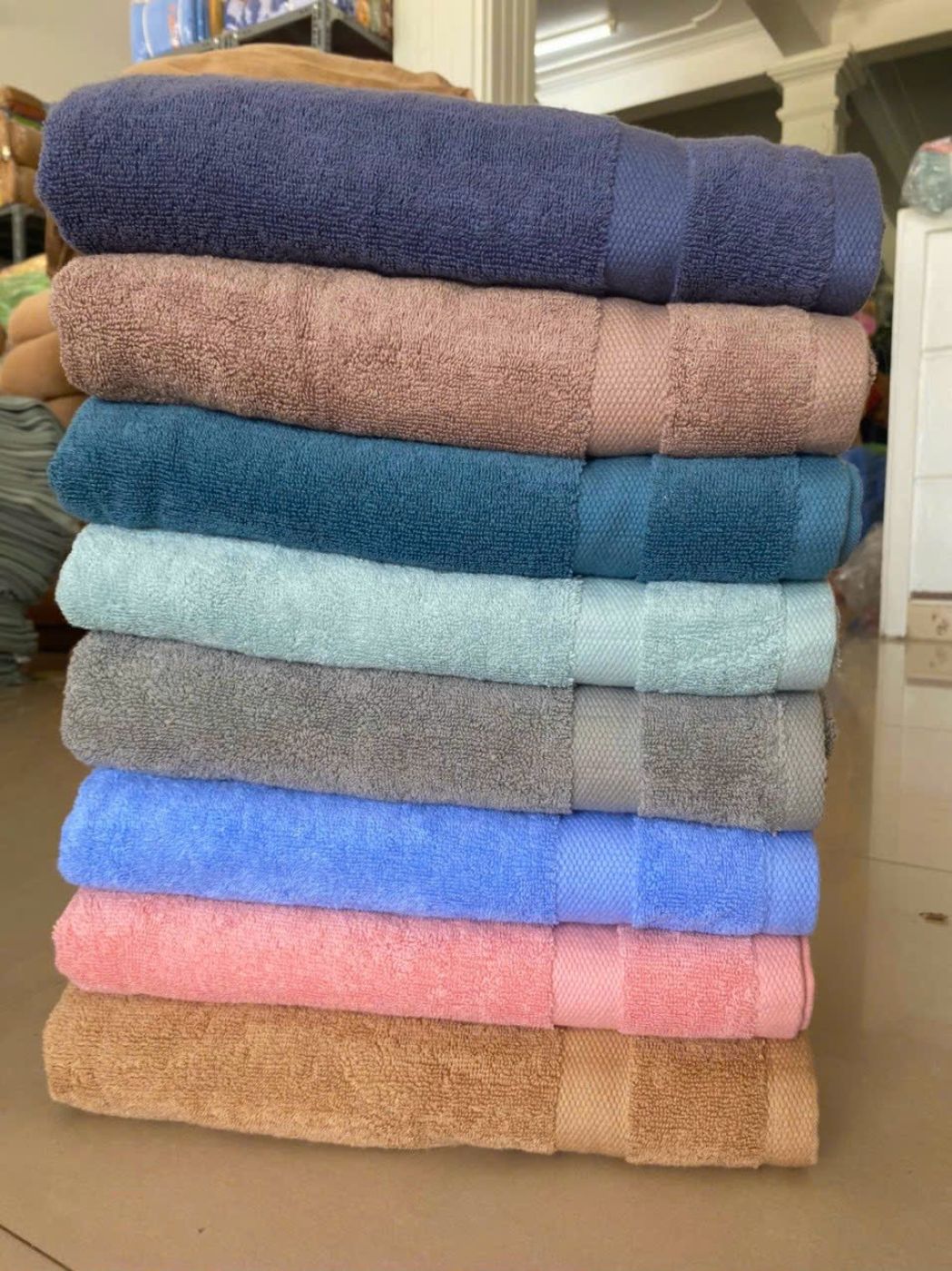 Khăn tắm cotton 100% cotton hàn cao cấp 60x120cm
