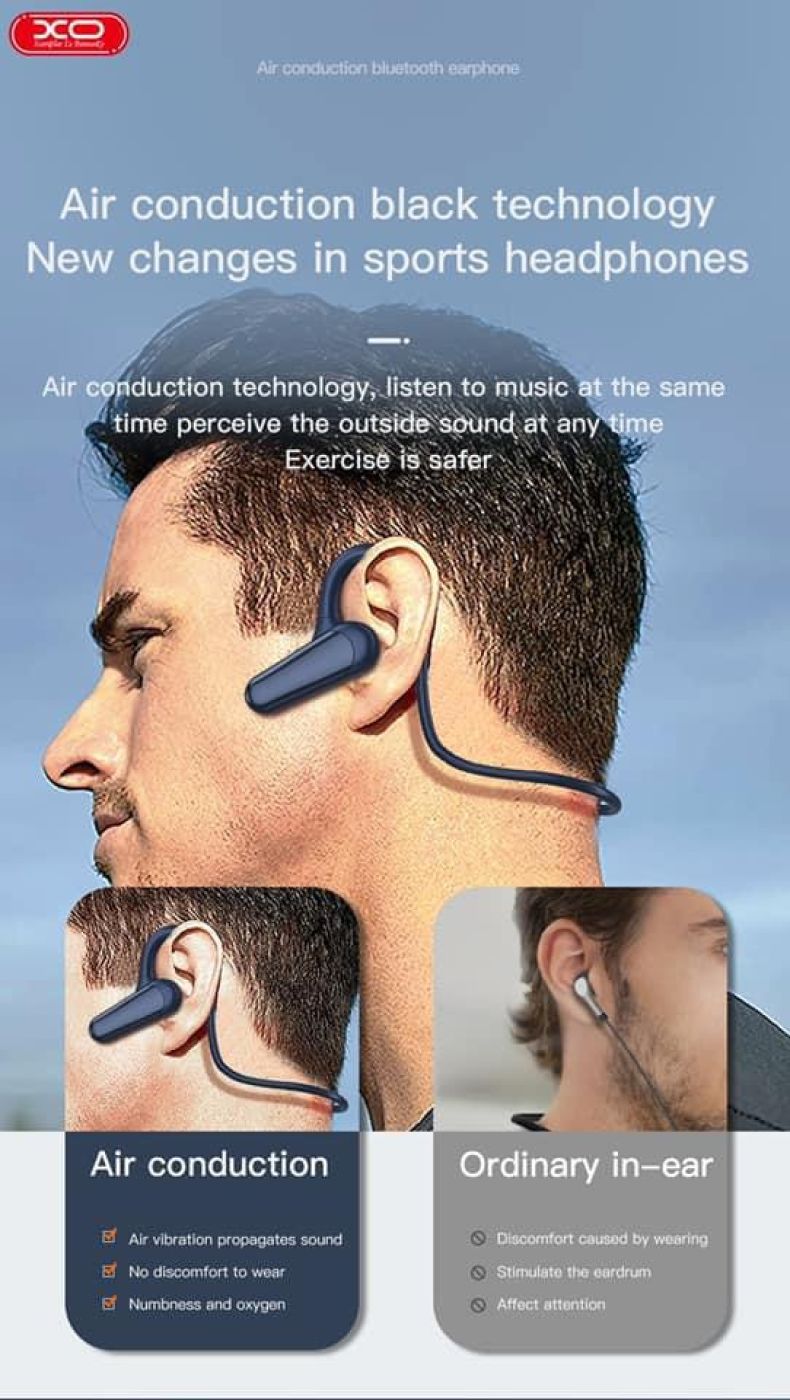 Tai nghe thể thao Bluetooth dẫn truyền xương hãng XO BS28