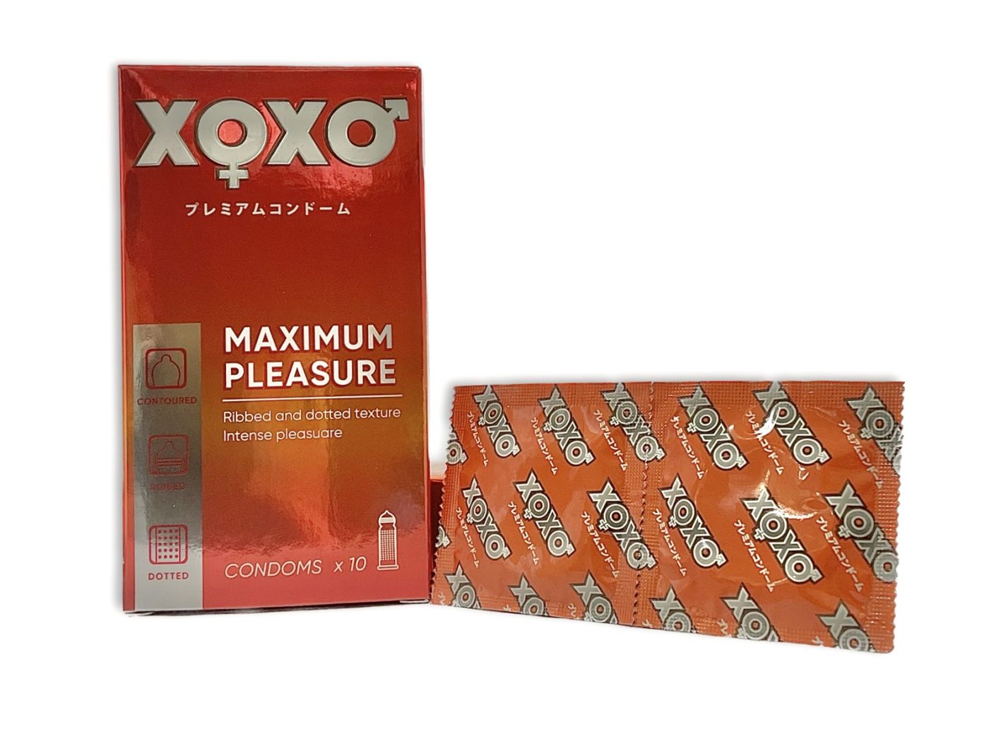 Bao cao su XOXO có gân và hạt nổi