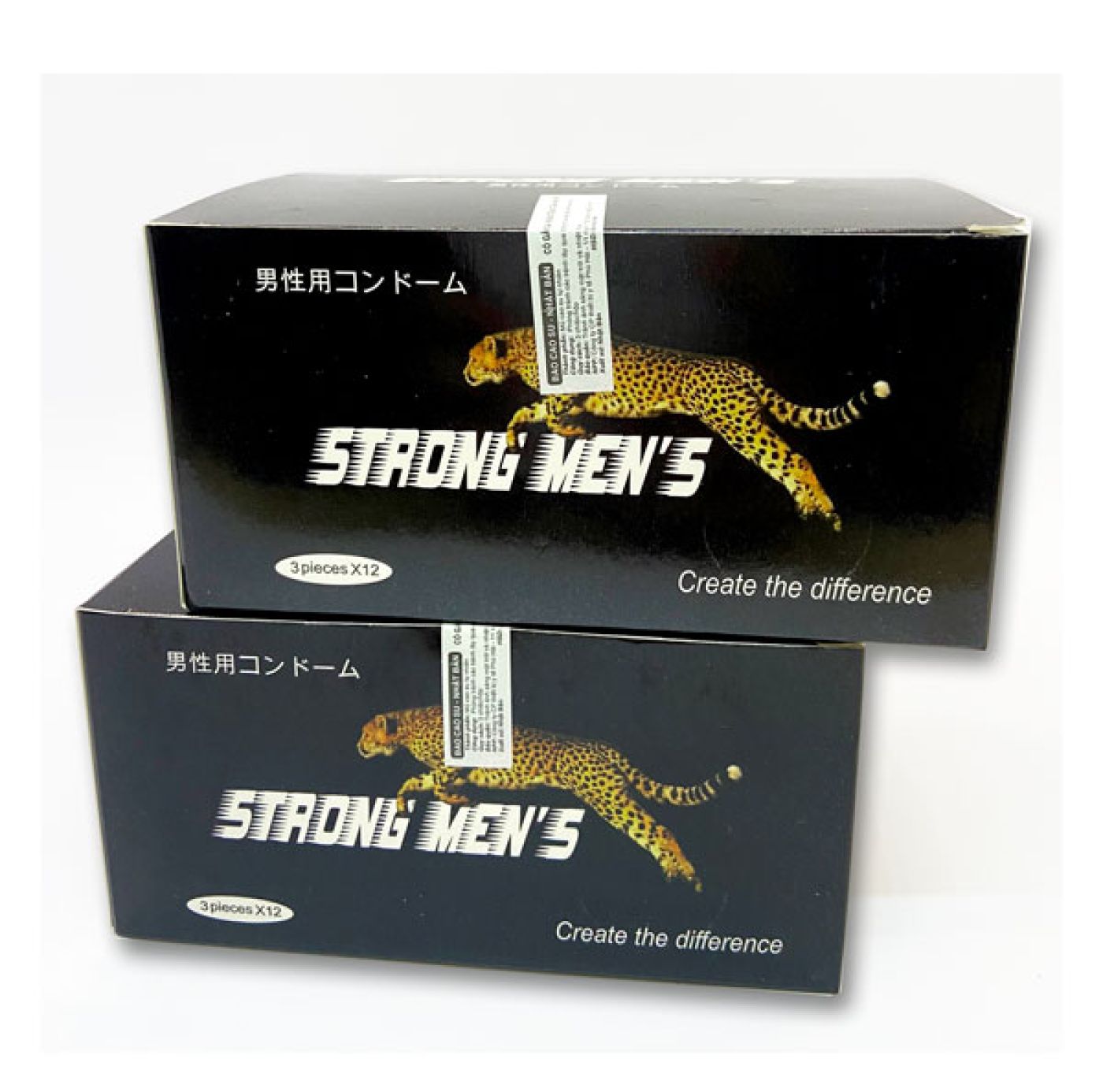 Bao cao su Nhật Bản Strongmen's có gai, siêu mỏng, hàng chính hãng, hộp 3c/12c/36c