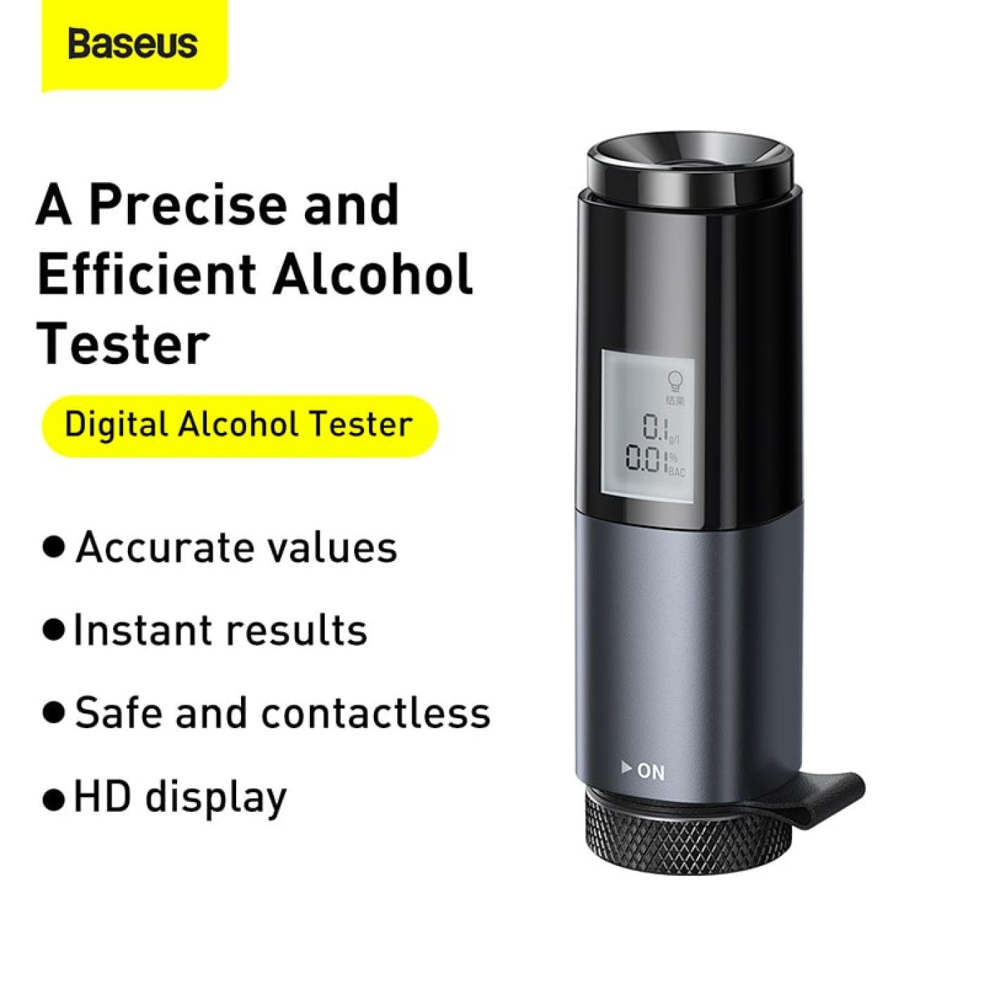 Máy Kiểm Tra Nồng Độ Cồn Baseus Digital Alcohol Tester
