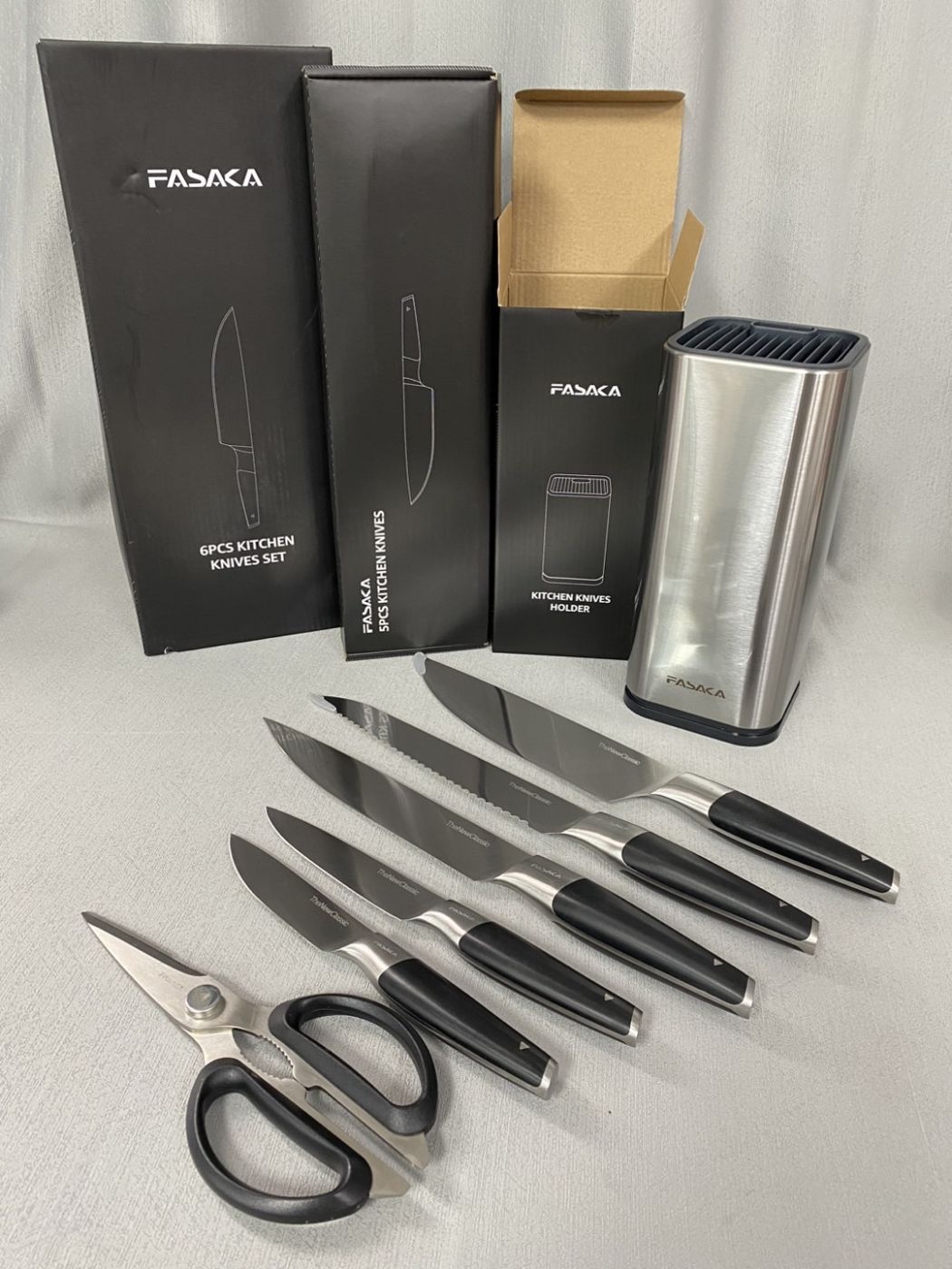 Bộ dao làm bếp 7 món hãng FASAKA ( hàng Amazon Mỹ )